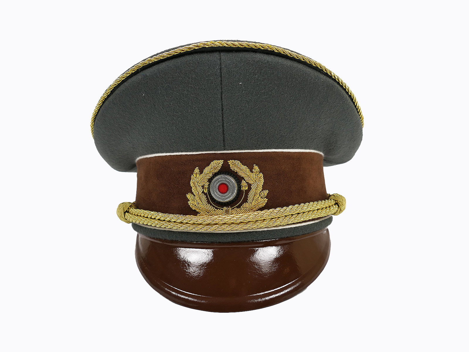 Schirmmütze Reichskanzler Führer A.H. aus Doeskin Premium Museumsanfertigung Gr.58