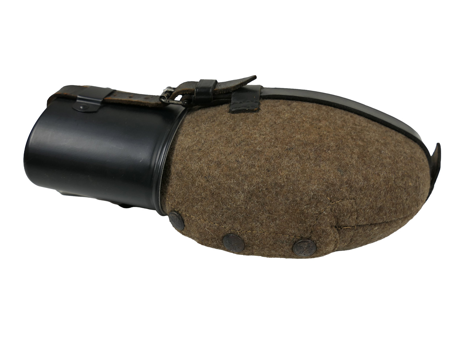 Wehrmacht Feldflasche SKN39 mit Alu Becher COLLECTION BATTLE WORN