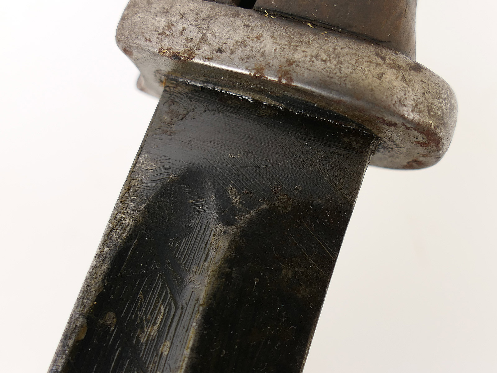 SET Wehrmacht Bajonett M84/98 Karabiner K98 / Seitengewehr mit Scheide + Koppelschuh BATTLE WORN