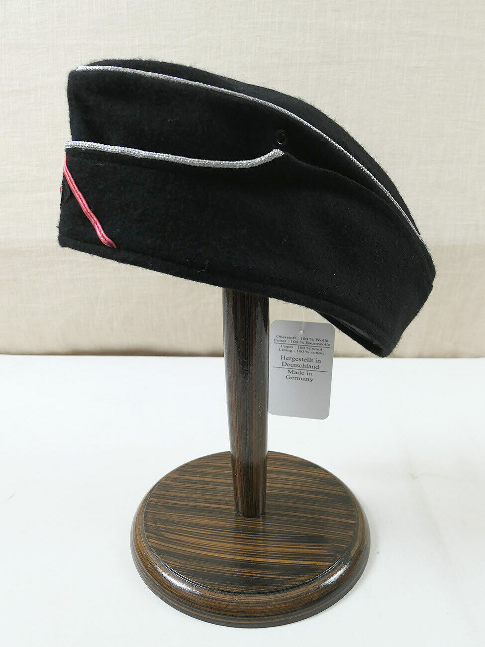 Wehrmacht Schwarzes Panzer Schiffchen Offizier Lubstein