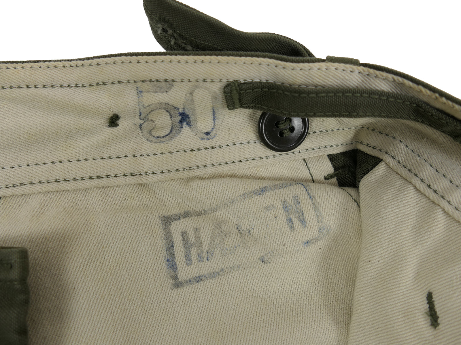 #A Einzelstück Type US WW2 Vintage M43 Trousers M1943 Feldhose Collection BATTLE WORN