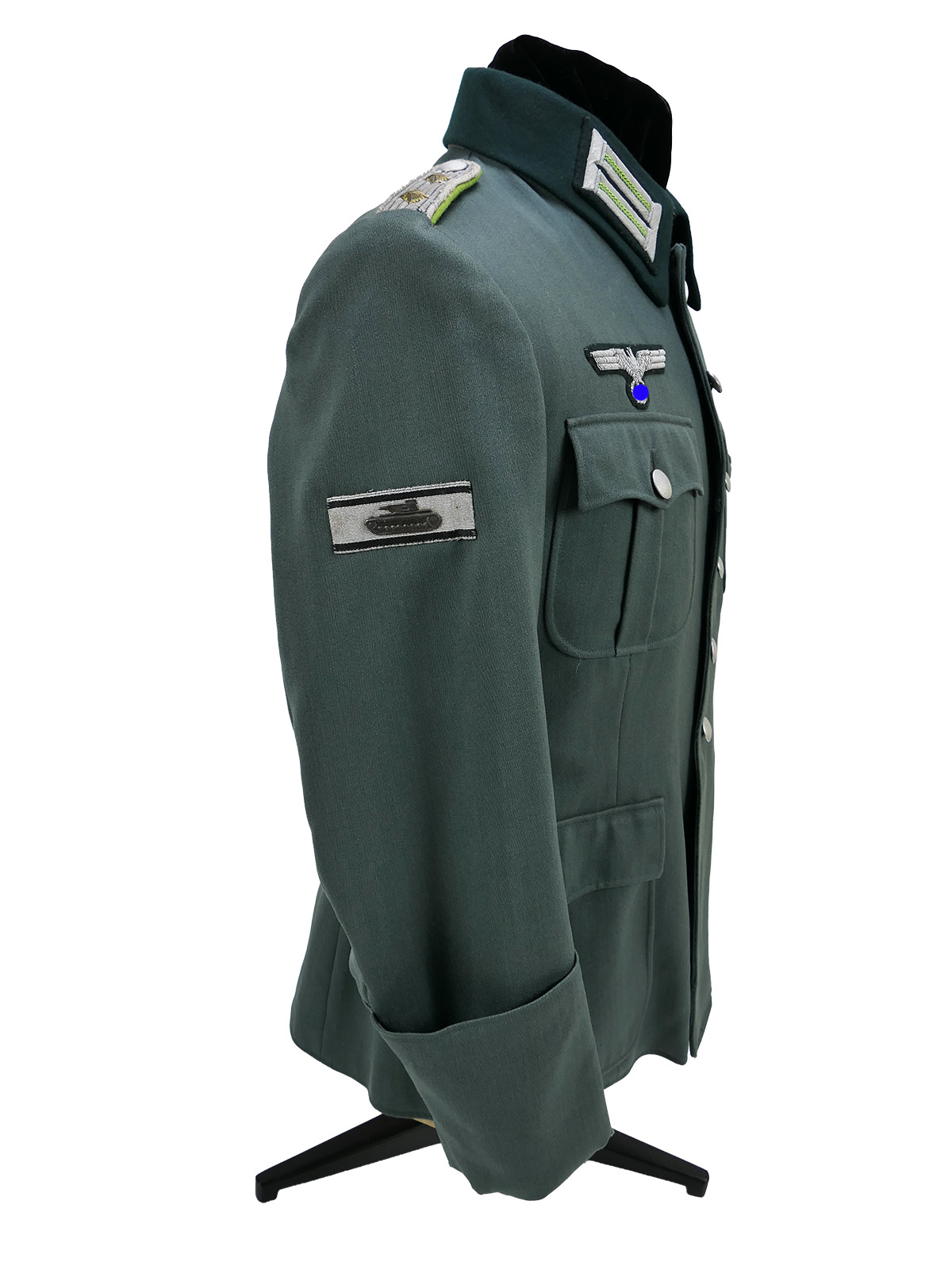 Offiziers Feldbluse Waffenrock PANZERGRENADIER Uniformrock COLLECTION BATTLE WORN