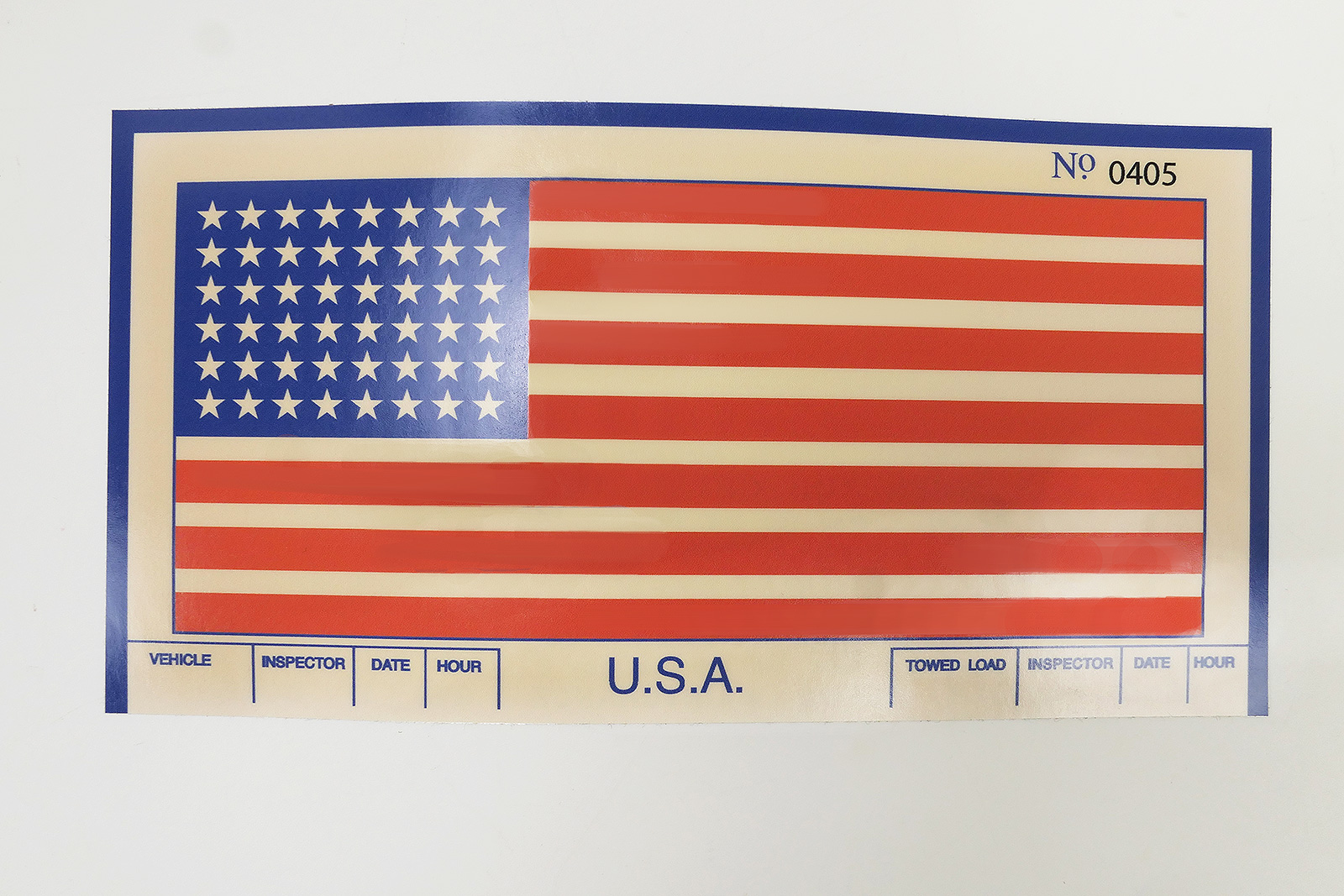 US Army Normandie Jeep Frontscheiben Vehicle Instructions + Data Flag Selbstklebend Aufkleber