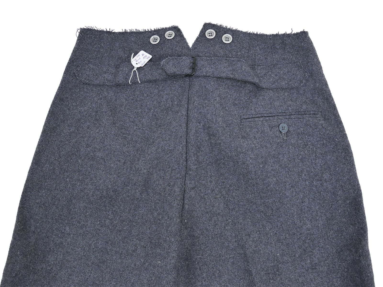 Einzelstück Luftwaffe Blaugraue M40 Feldhose Uniformhose COLLECTION BATTLE WORN