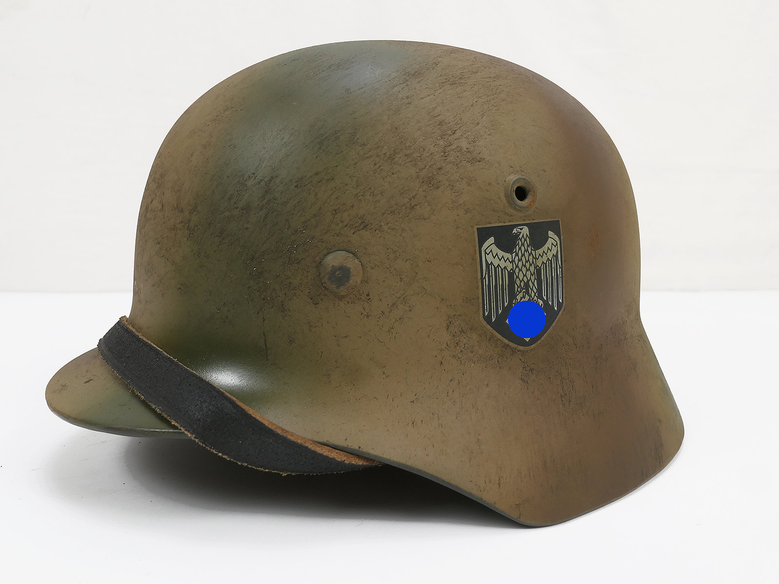 Wehrmacht Stahlhelm M40 NORMANDIE Camouflage SD Tarnhelm Gr.59/60