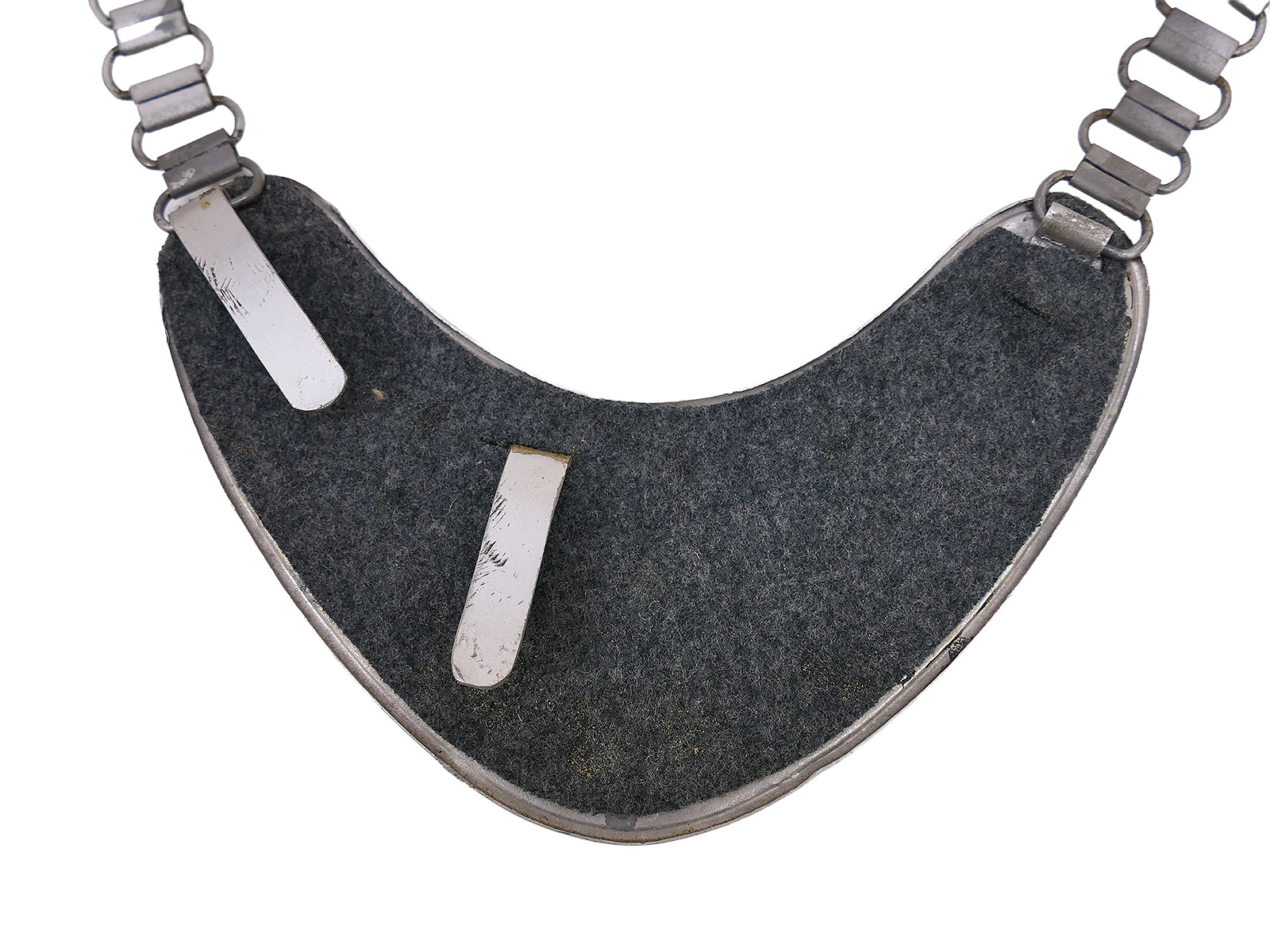 Wehrmacht Ringkragen Feldgendarmerie Kragenschild Heer mit Kette aus Sammlungsauflösung