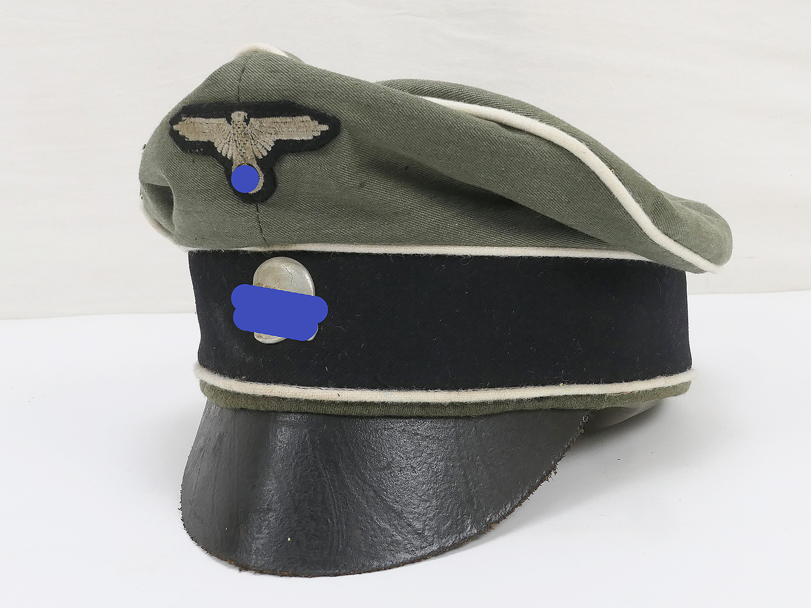 Waffen SS Schirmmütze Infanterie Crusher Cap Alte Art Gr.58/59  Waffen SS Schirmmütze Infanterie Crusher Cap Alte Art Gr.58/59