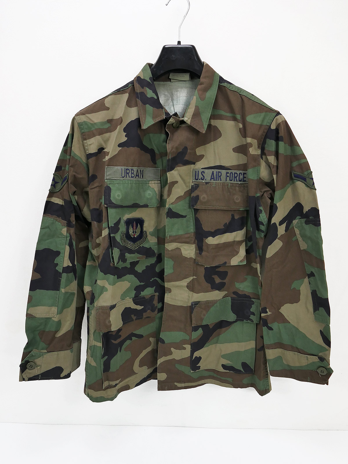 US Air Force USAF Feldhemd Coat Woodland Camouflage Combat Small Regular "Urban"