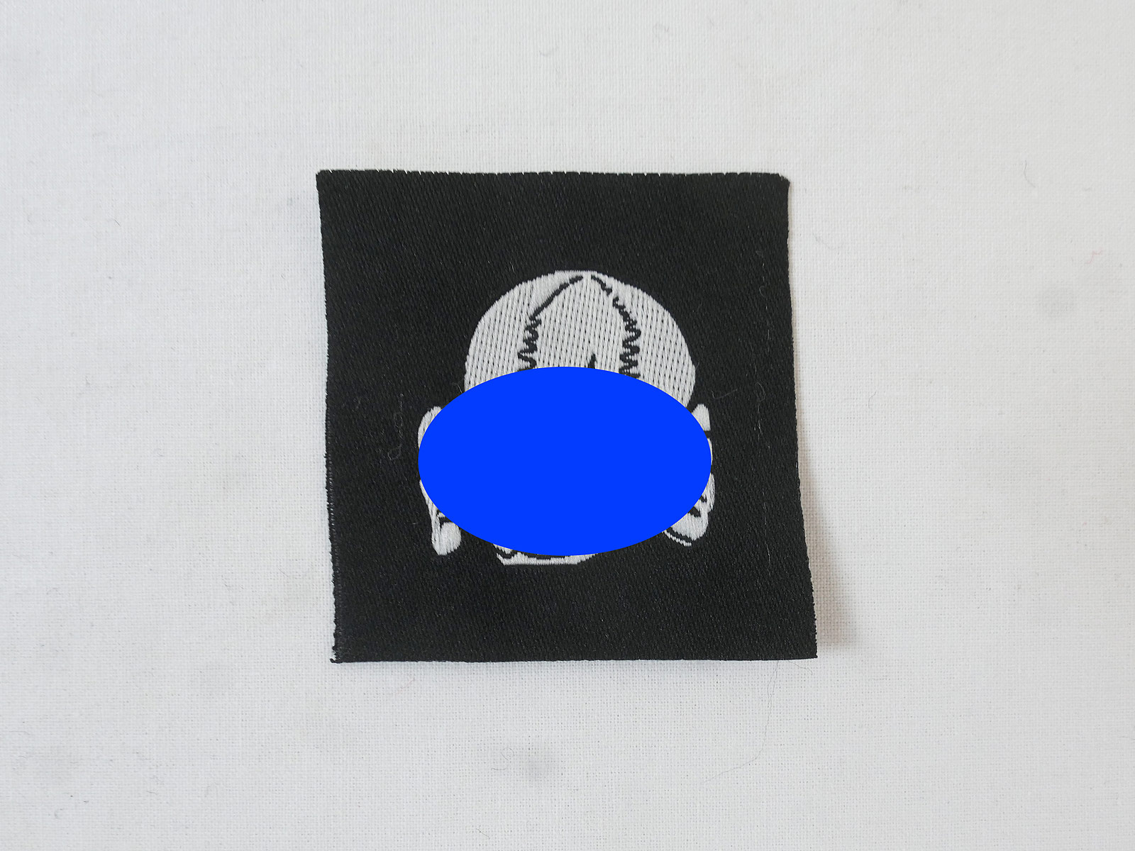Waffen XX Elite Totenkopf gewebt für Schiffchen / Feldmütze