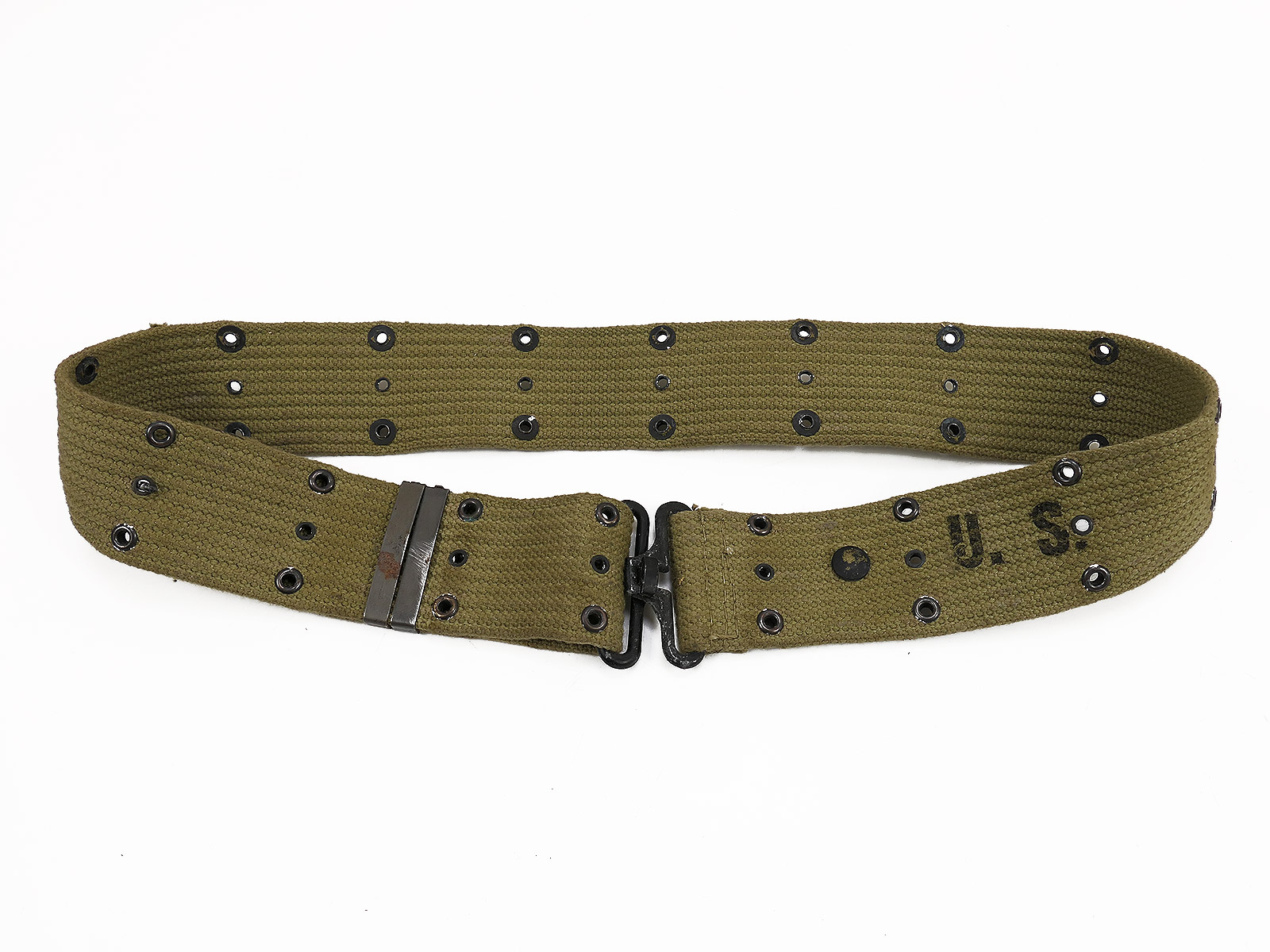 DEPOT #11 Original US ARMY WW2 M-1936 Pistol Belt Lochkoppel Koppel NASCO 1942?