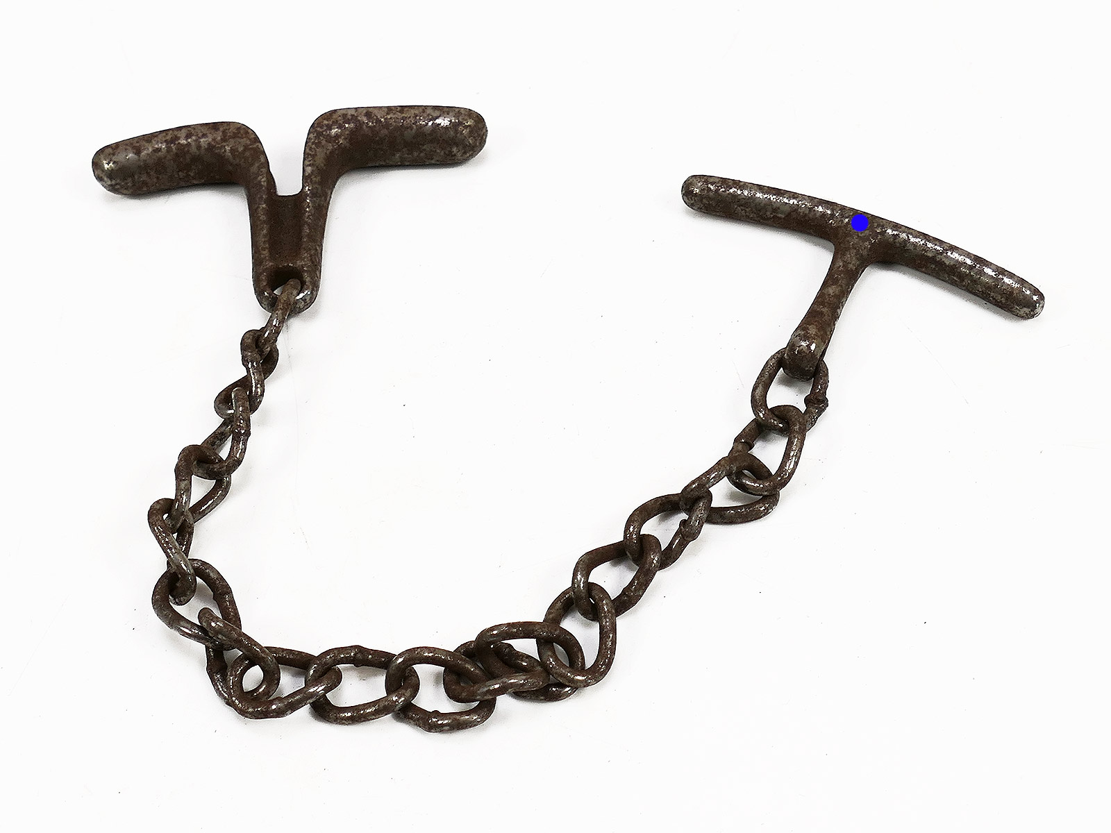 #E SS Hand Knebel Knebelkette Abführ-, Vorführ- oder Knebelkette ANTIK