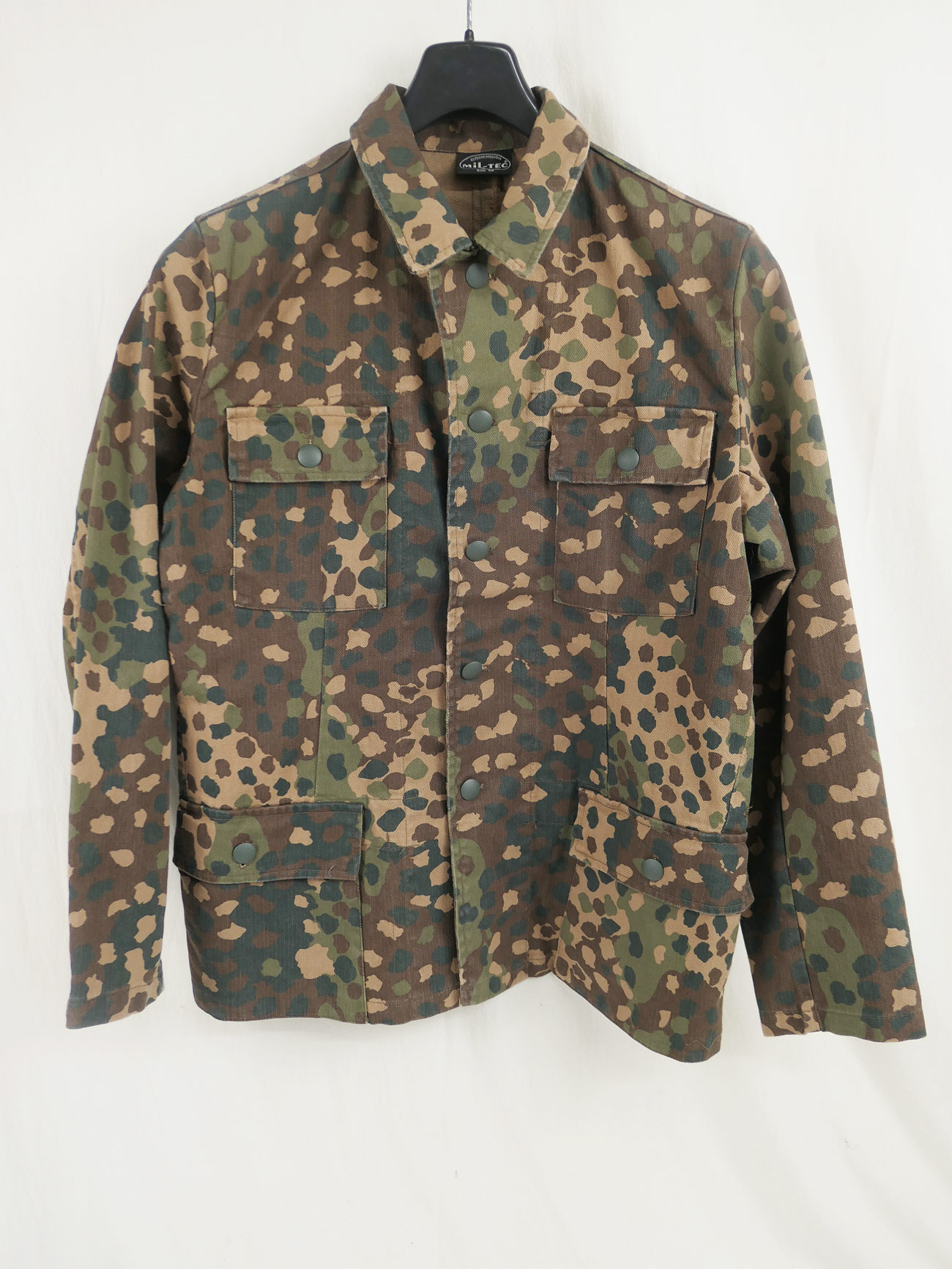 Vintage M44 Erbsentarn Feldbluse Tarnjacke Viertaschenrock / pea dot -  prewashed vorgewaschen