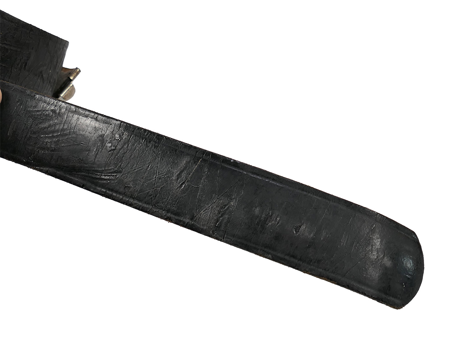 Original Lackleder Koppelriemen Wehrmacht Gesamtlänge 98cm Koppel COLLECTION BATTLE WORN