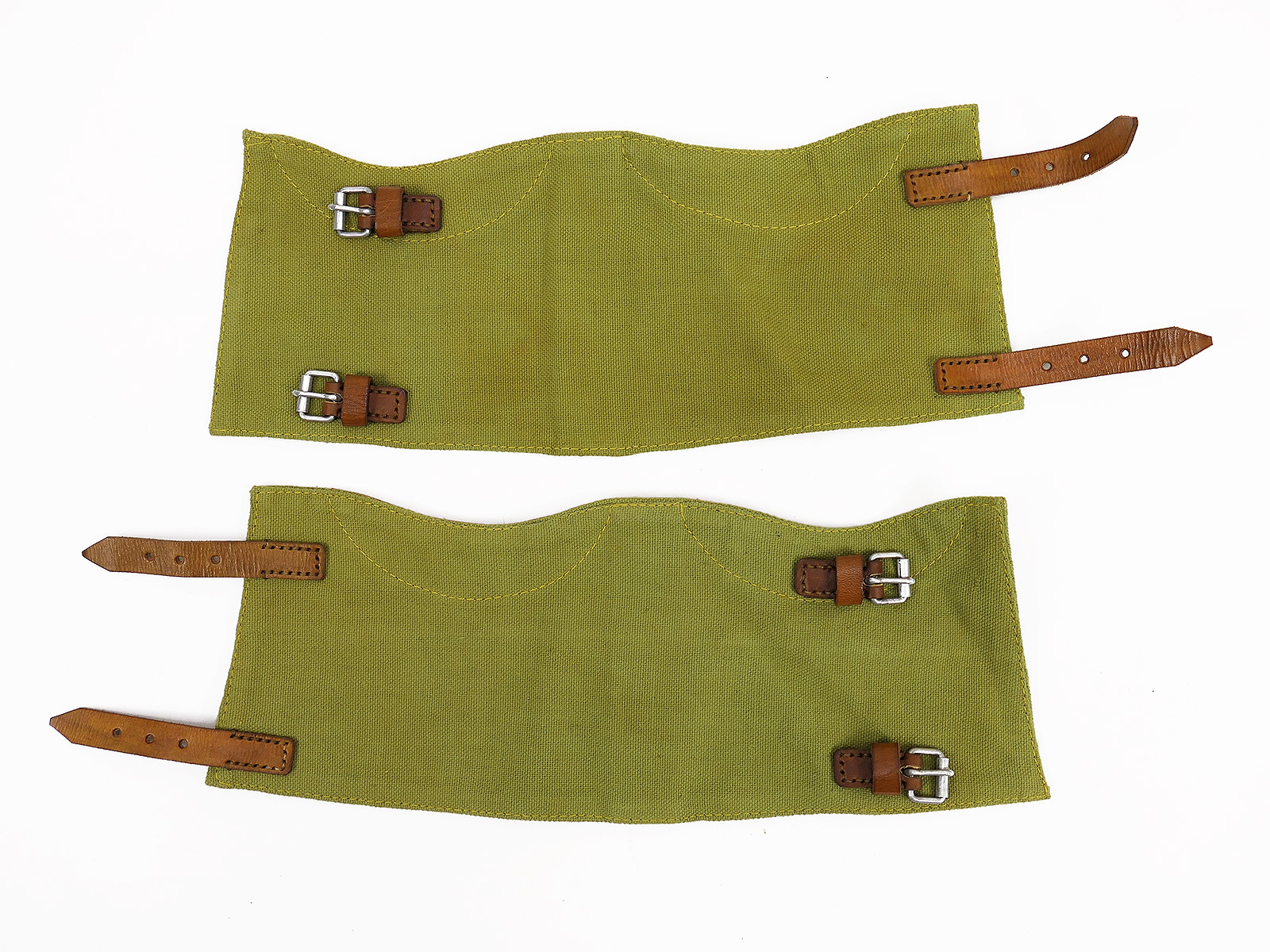 #2/ Wehrmacht Paar Vintage Gamaschen Tropen * Handcrafted * für Schnürstiefel 