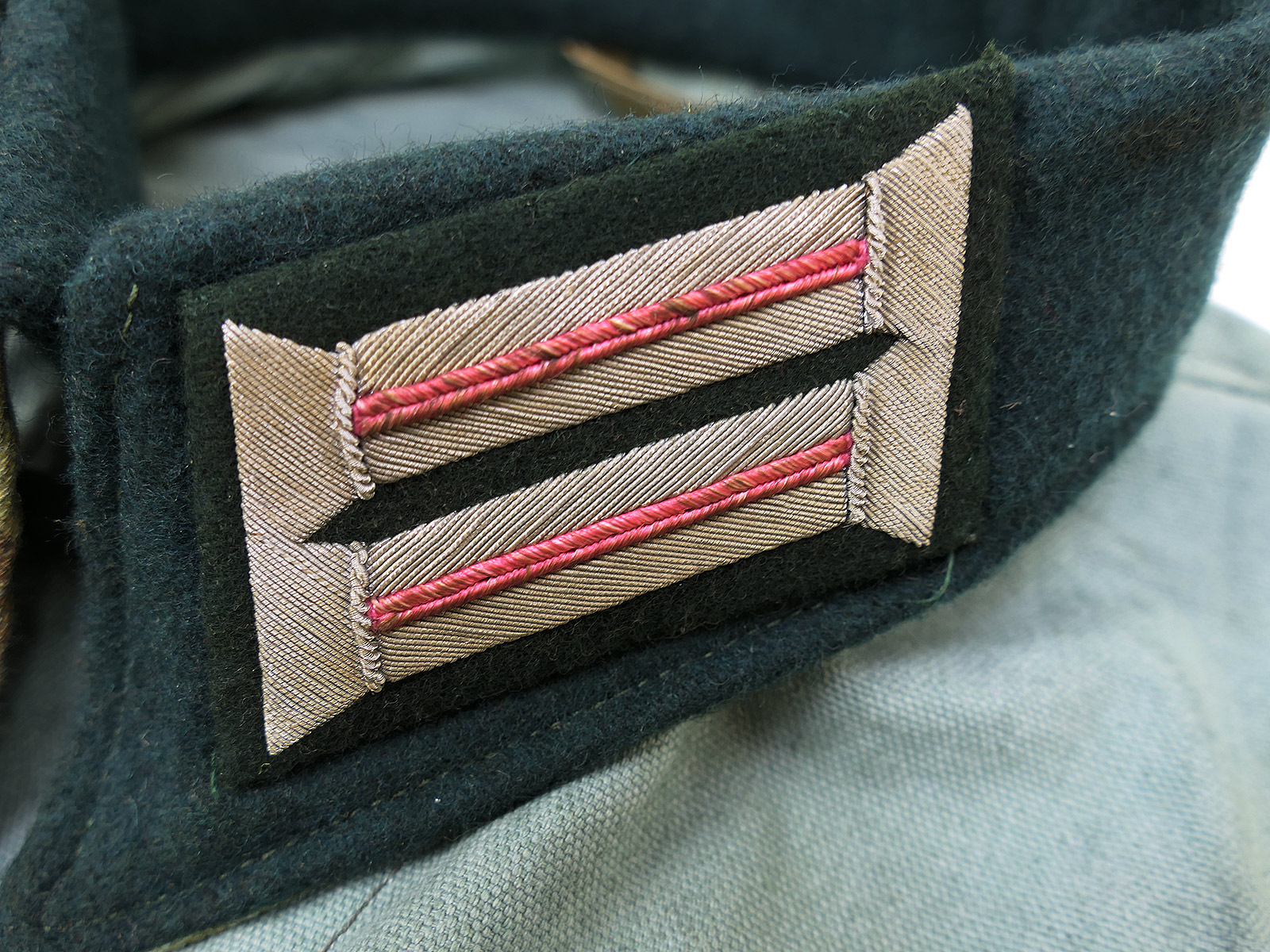 Wehrmacht M41 Offiziers Sommer Feldbluse Uniform Leutnant Panzerjäger COLLECTION BATTLE WORN