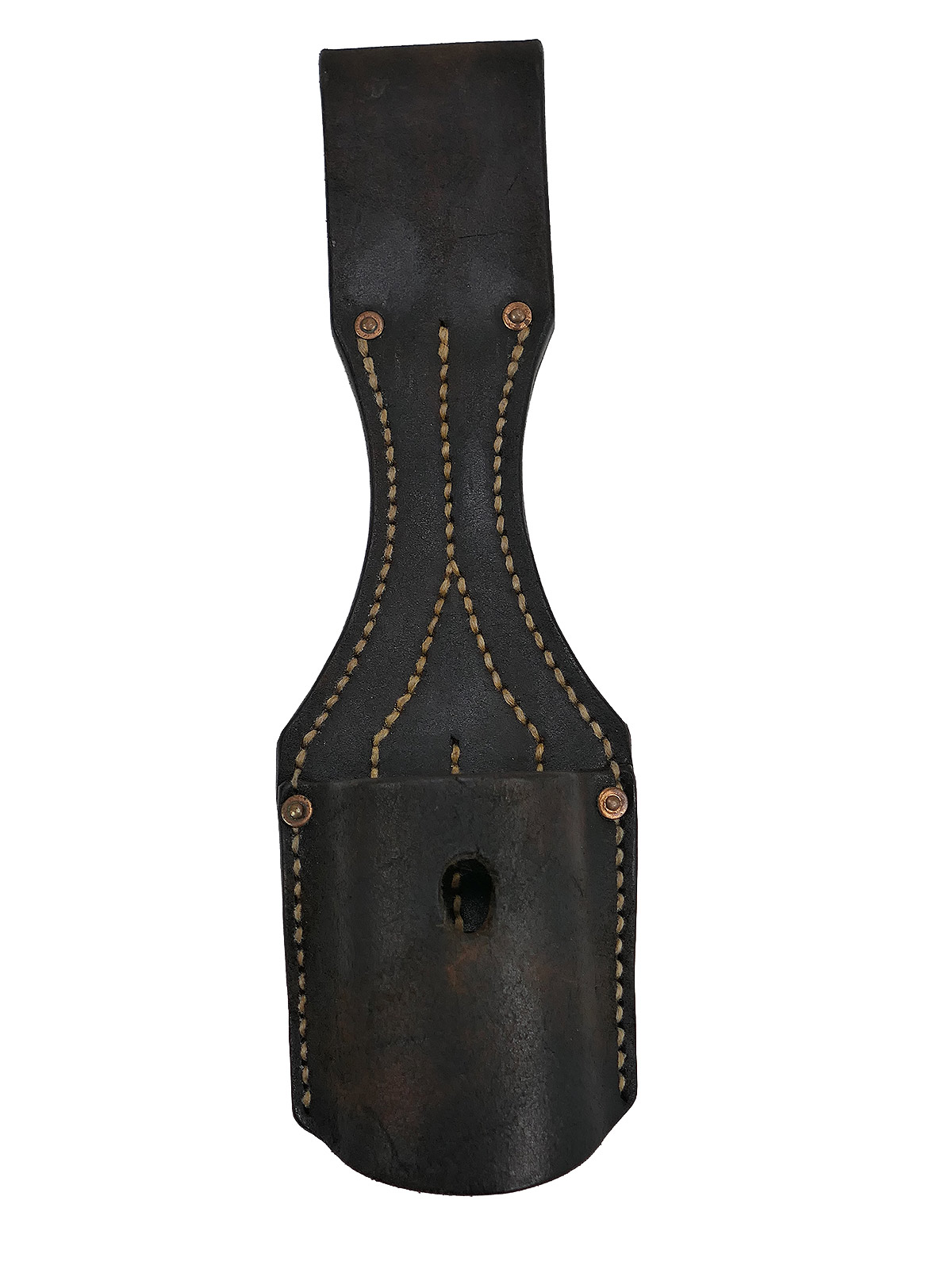 Einzelstück WK1 Leder Koppelschuh für Bajonett K98 G98 braun Leder *Handcrafted* 