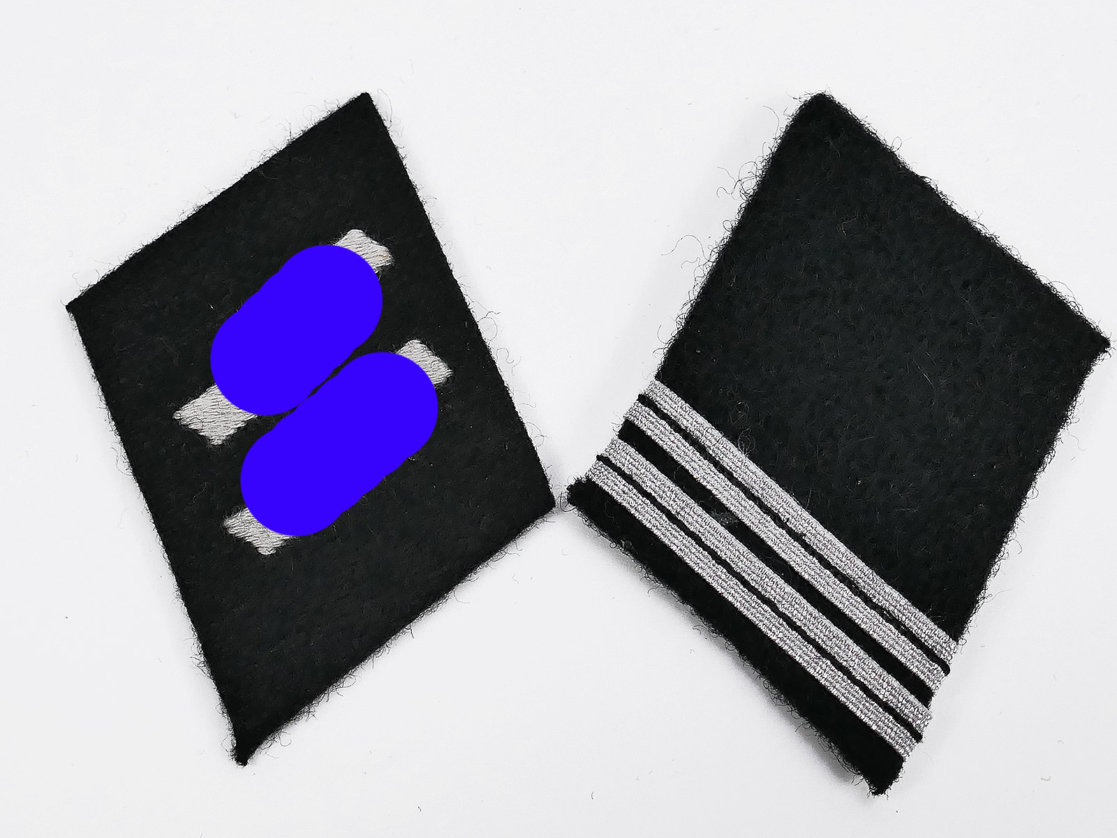 Waffen SS Paar Kragenspiegel Rottenführer für die Feldbluse