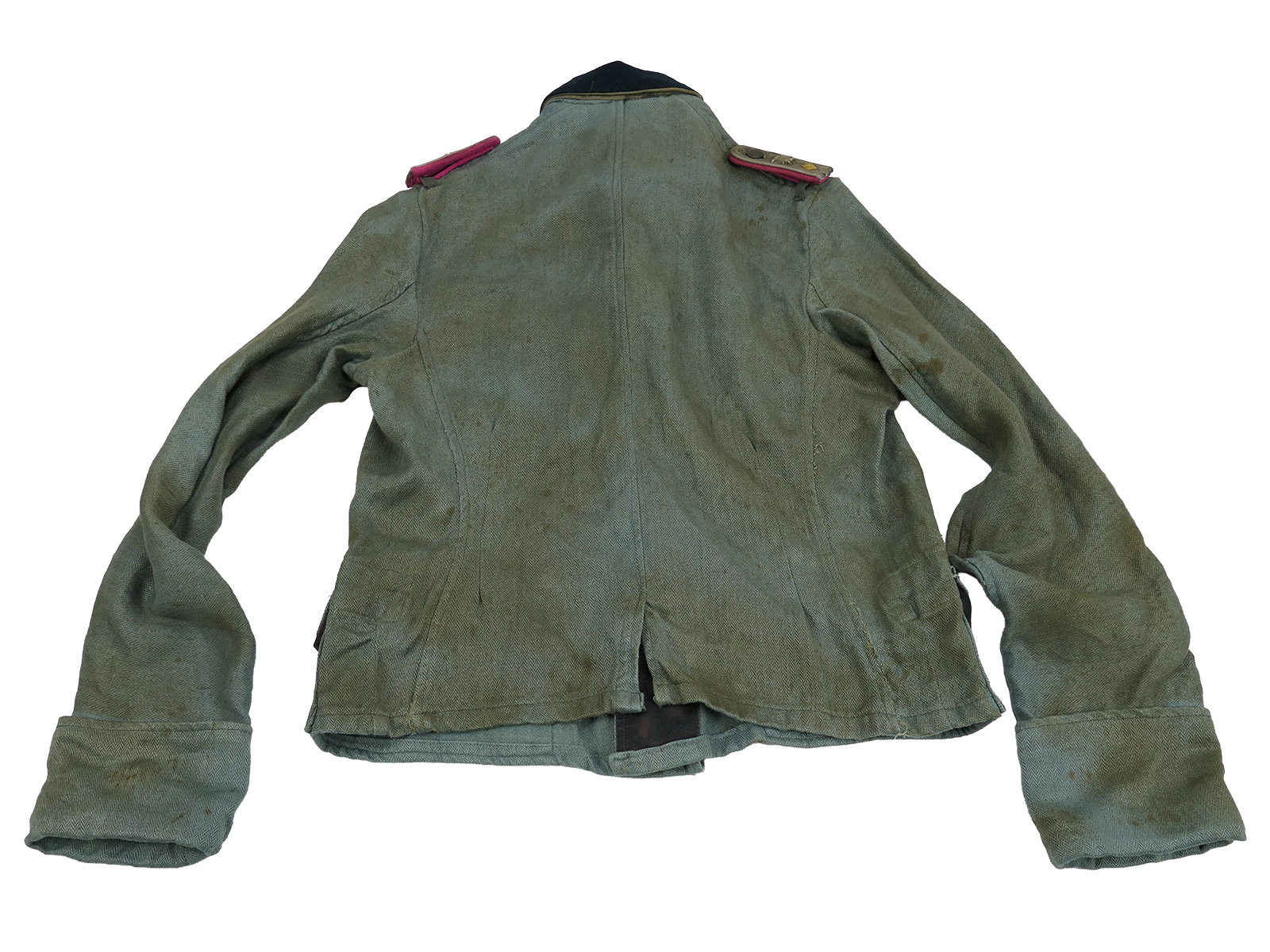 Wehrmacht M41 Offiziers Sommer Feldbluse Uniform Oberleutnant Panzerzug COLLECTION BATTLE WORN