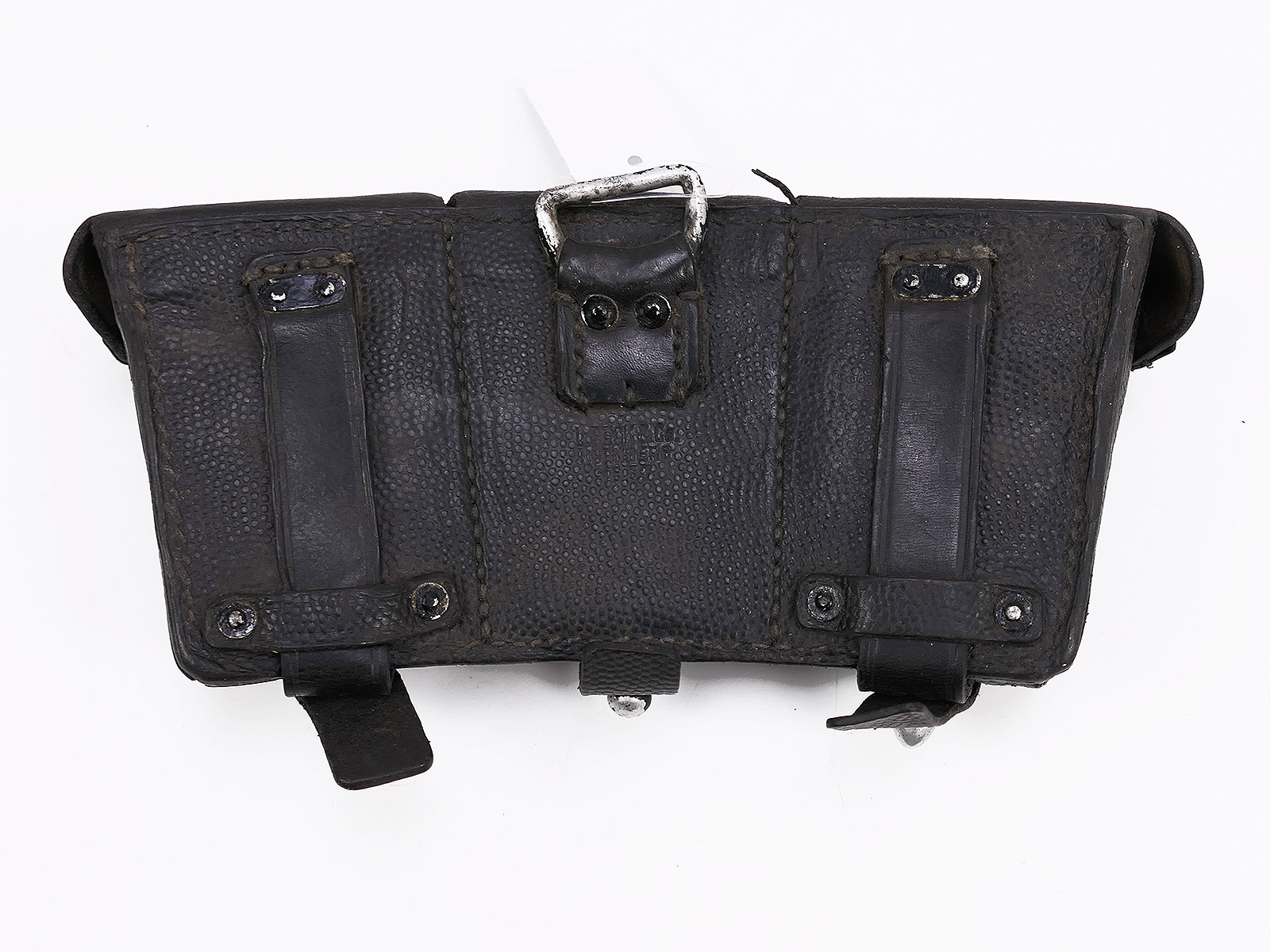 Einzelstück - Wehrmacht K98 3er Patronentasche schwarz ORIGINAL mit Hersteller 1937 COLLECTION
