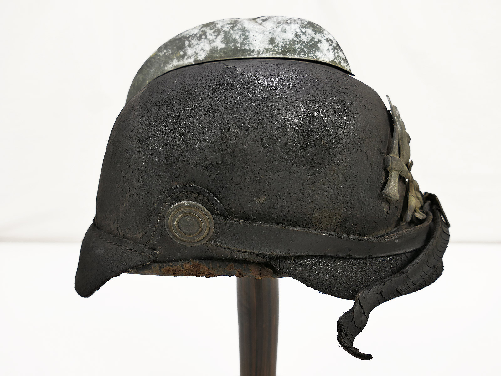 Original Feuerwehrhelm Feuerwehr Lederhelm Dekoration