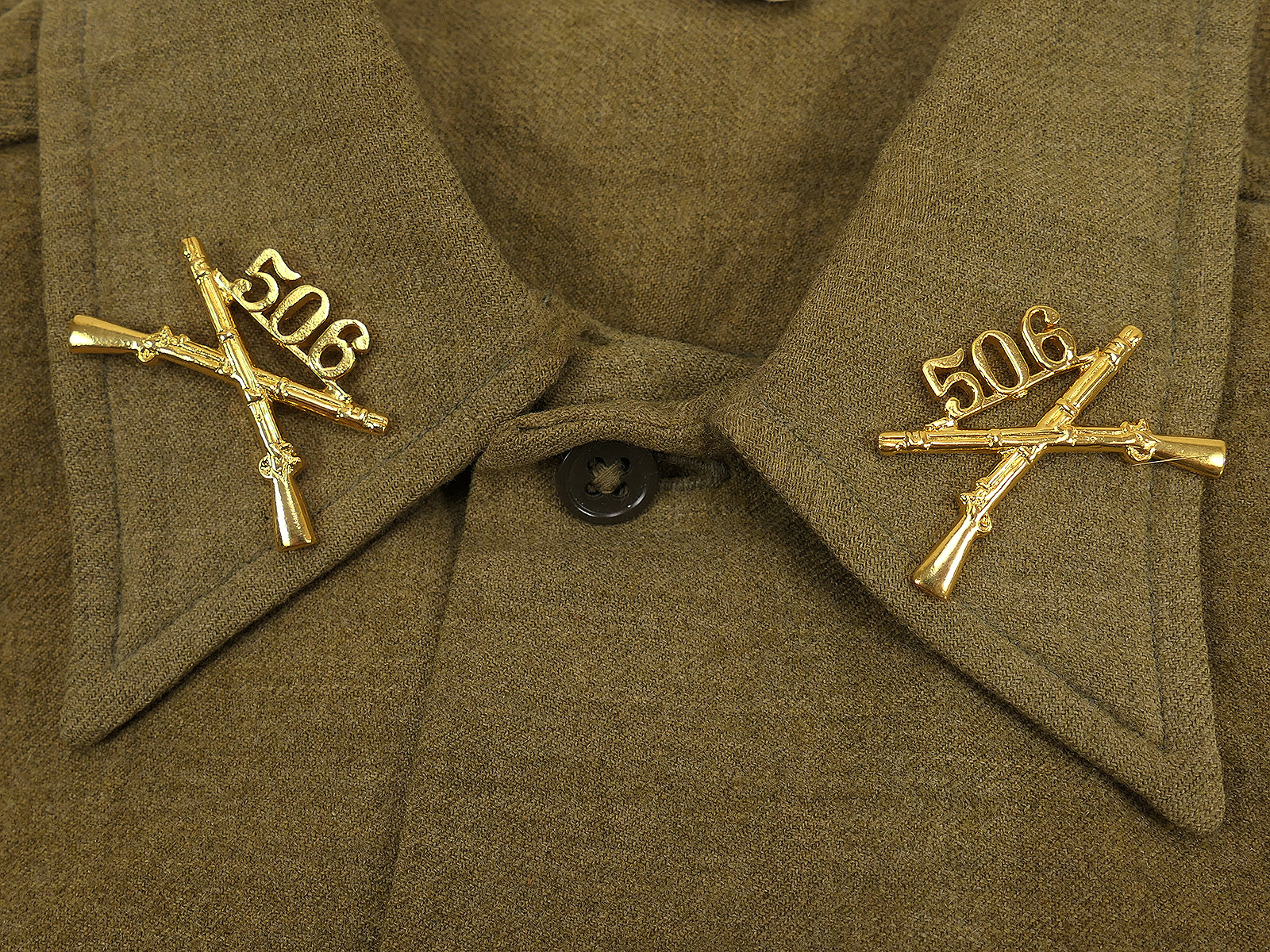 US Army 506th Parachute Infantry PIR BOS officer branch of service Kragenabzeichen Insignia