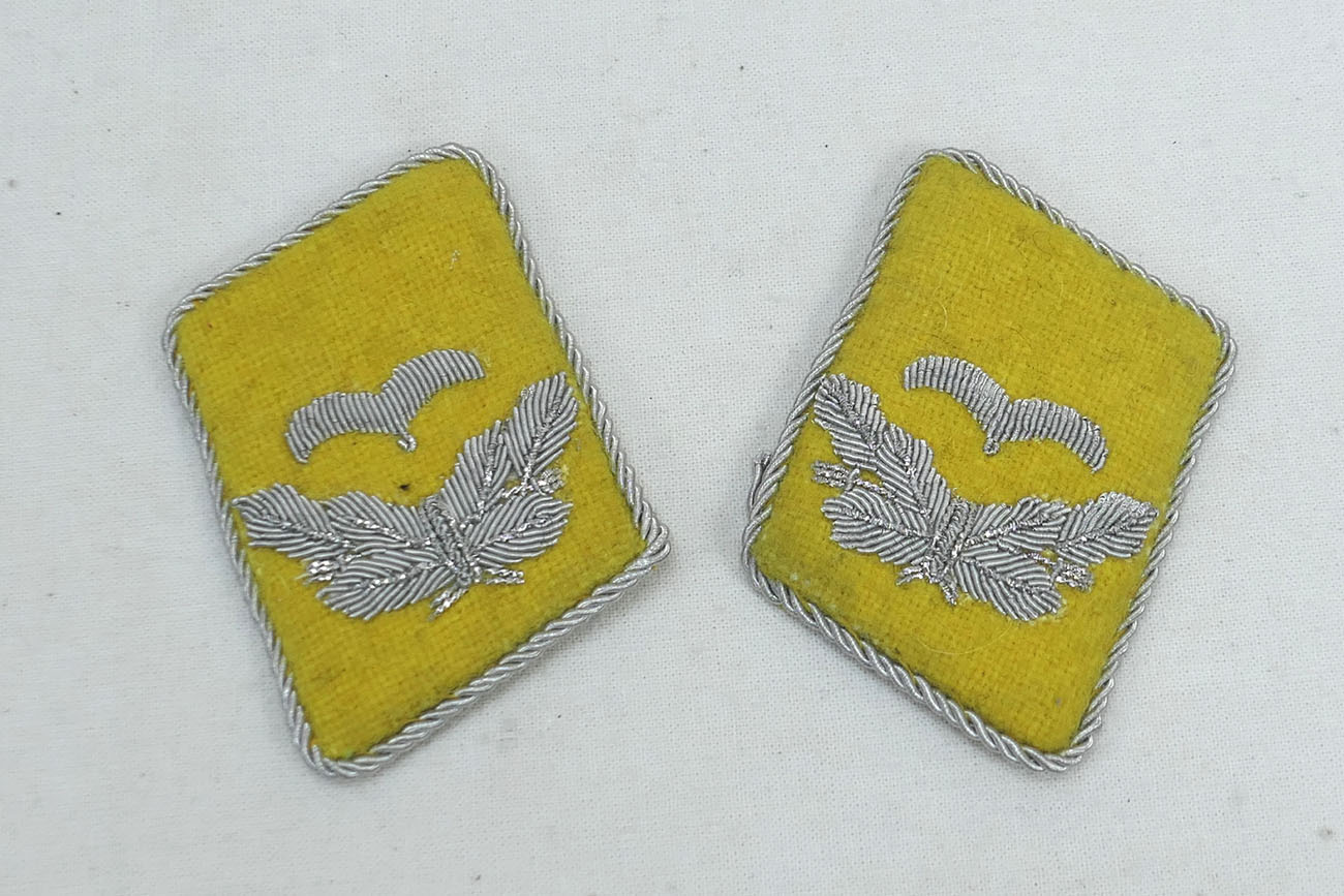 WW2 Luftwaffe Kragenspiegel Leutnant LW Fallschirmjäger