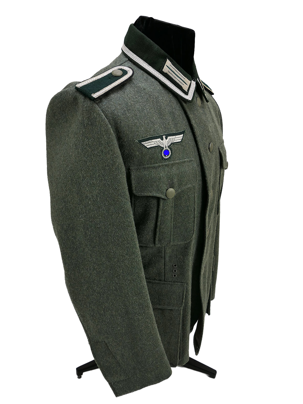 Wehrmacht M36 Feldbluse Unteroffizier Pioniere Uniform Effektiert Top Museumsanfertigung Janke COLLECTION