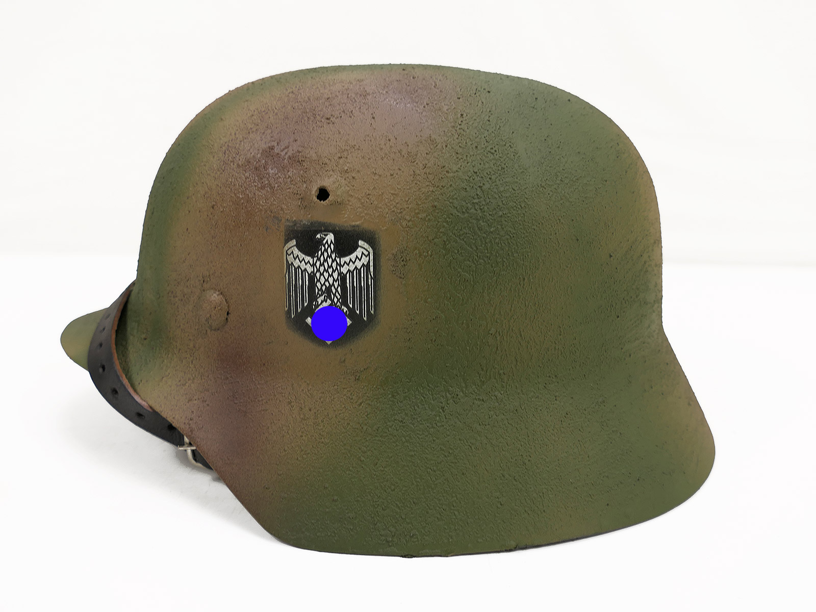 #D/ Wehrmacht Normandie camouflage SD Stahlhelm M35 M40 Tarnhelm Gr. 59/60