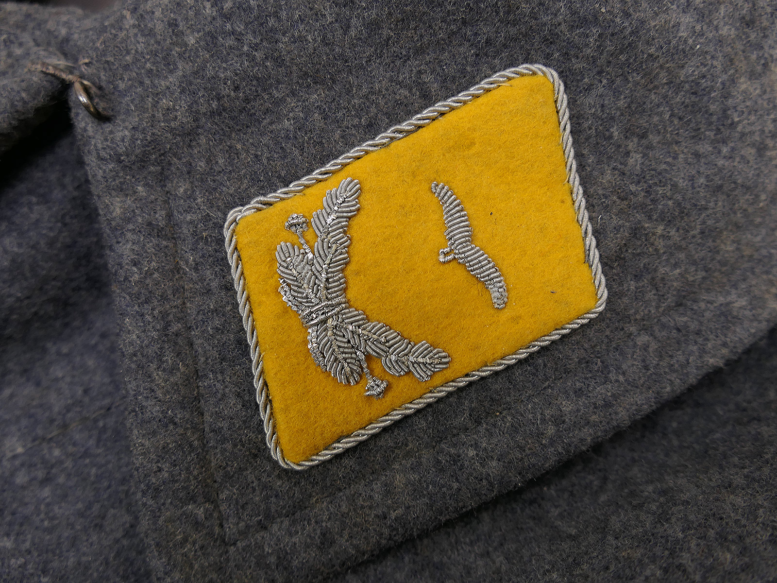 Original WK2 Luftwaffe M40 Mantel Wintermantel Leutnant LBA 41 gestempelt TOP COLLECTION