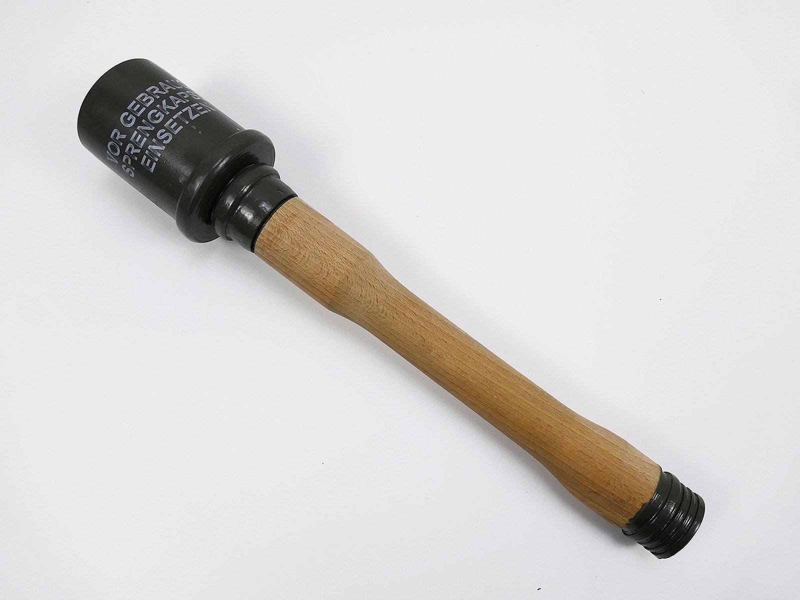 Wehrmacht Deko Stielhandgranate aus Holz WK2 Handgranate
