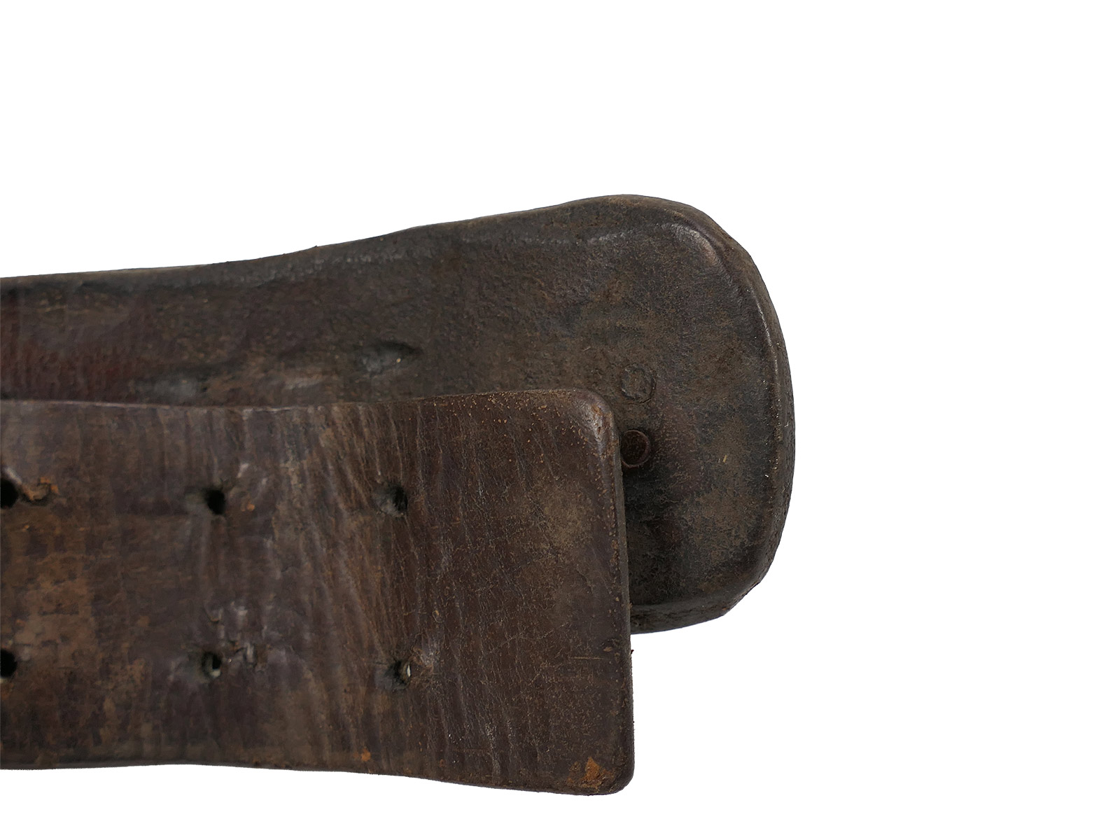 Wehrmacht / Luftwaffe Koppel / Koppelriemen Lederkoppel 98cm 1938 datiert COLLECTION BATTLE WORN