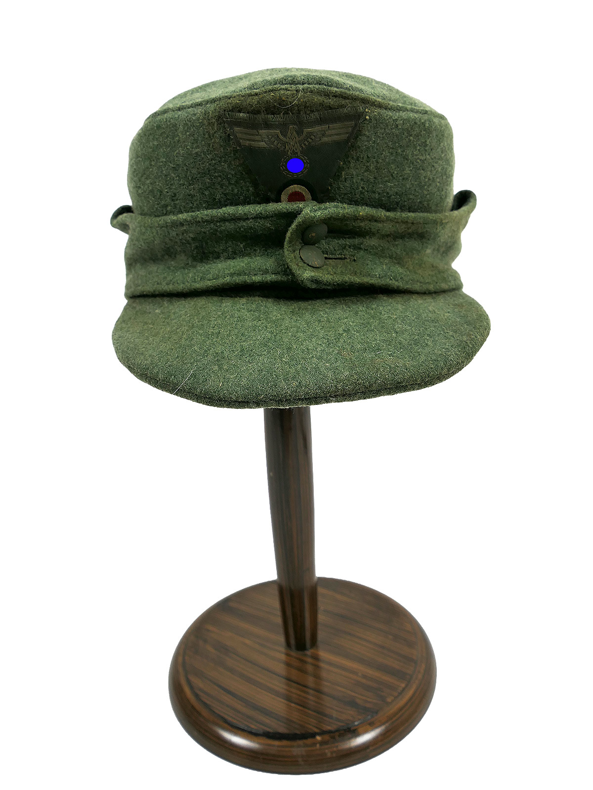 Wehrmacht M43 Feldmütze M1943 mit Trapez Effekten Mützenadler Gr.58 BATTLE WORN