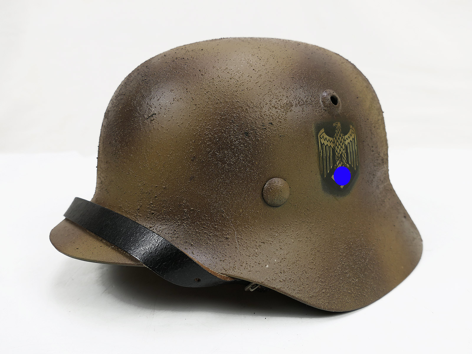 #93 Wehrmacht SÜDFRONT TROPEN camouflage Stahlhelm M35 M40 Rauhtarn Tarnhelm Gr.57/58