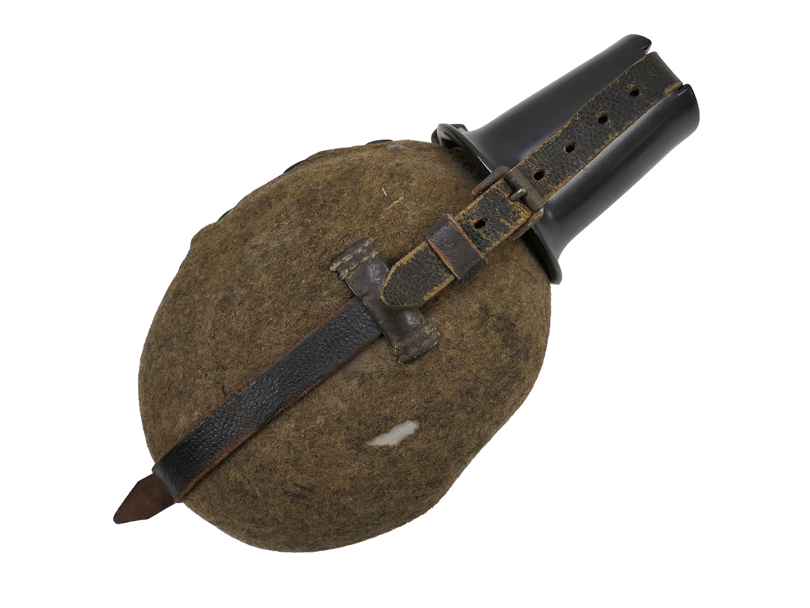 Wehrmacht Feldflasche MKK41 mit Becher COLLECTION BATTLE WORN