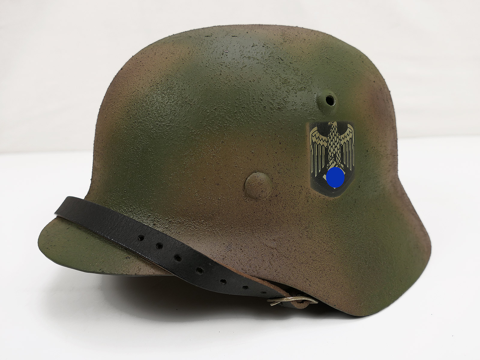 #78 Wehrmacht Normandie camouflage SD Stahlhelm M35 M40 Rauhtarn Tarnhelm Gr.59/60 