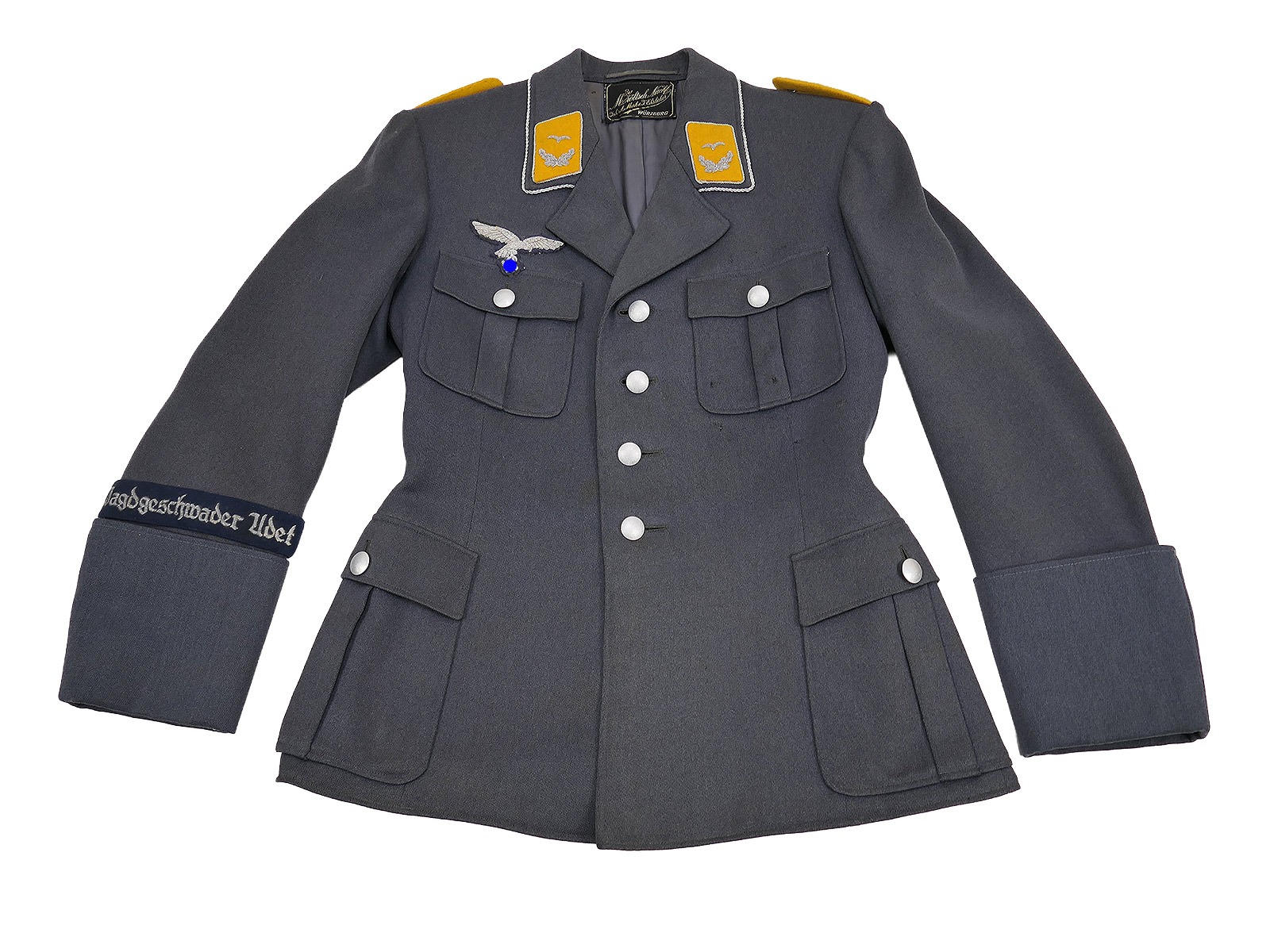 WK2 Original Luftwaffe Offiziers Waffenrock Jagdgeschwader Udet um 1942 Uniform COLLECTION