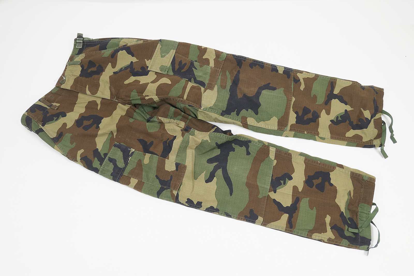 #14 US Army BDU Feldhose Combat Trousers Camouflage Woodland Tarnhose X-Small short - Ripstop