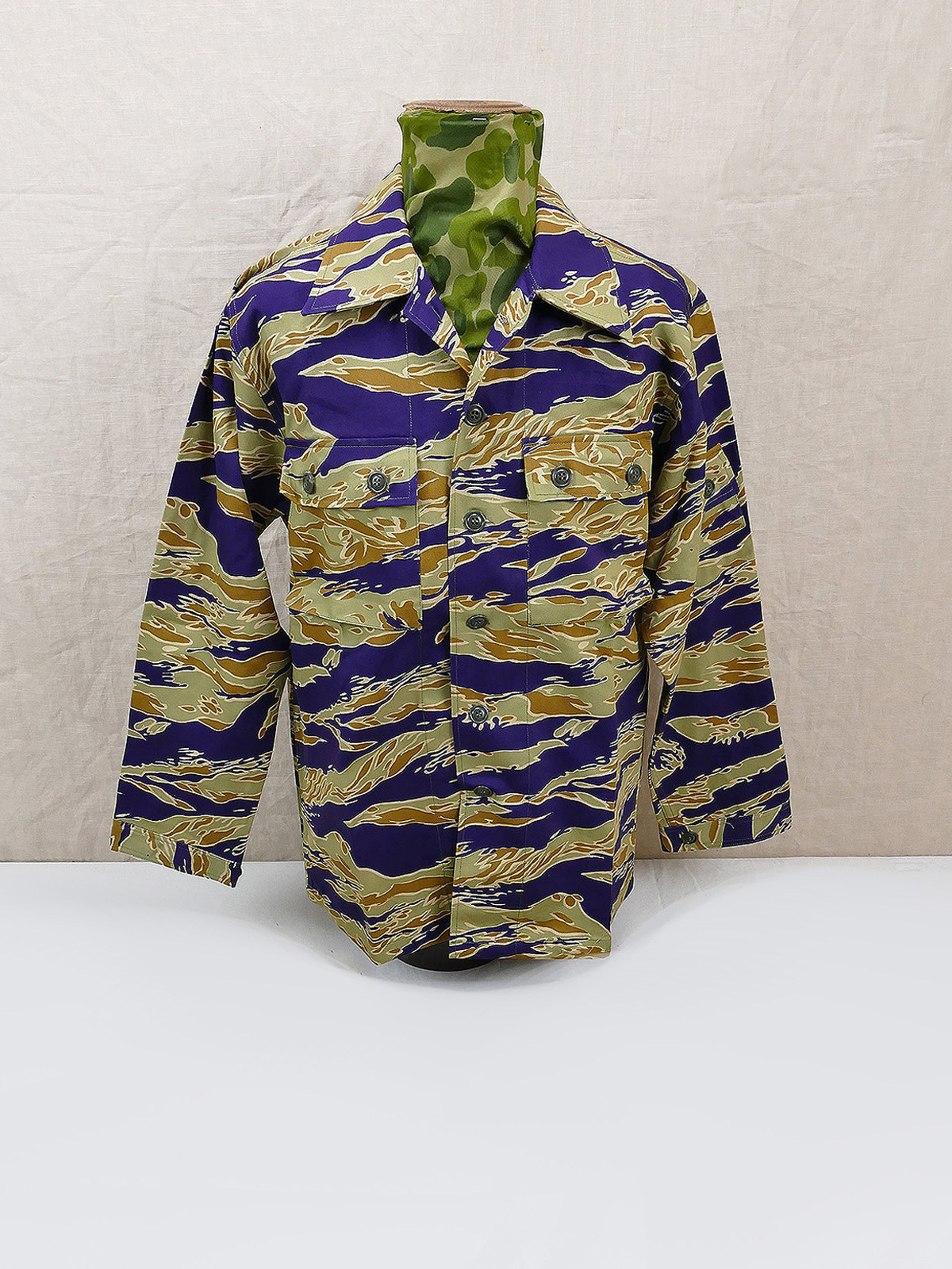 US ARMY Vietnam Advisor Tiger Stripe Jungle Mac-Sog Feldhemd - Größe XL