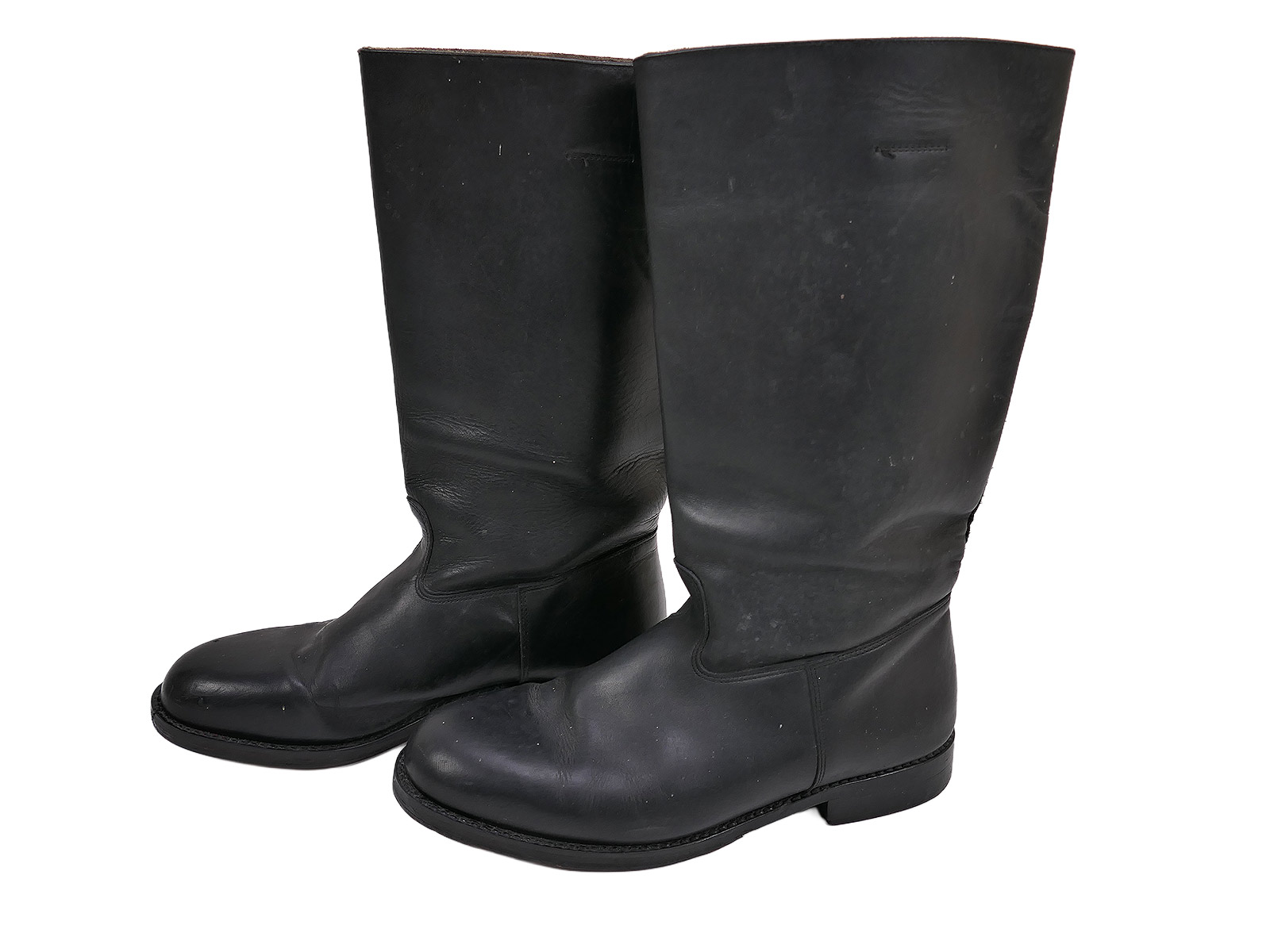 Typ Wehrmacht Leder Stiefel Knobelbecher Schaftstiefel Wachbataillon Gr.47 mit Hufeisen 305/116 TOP