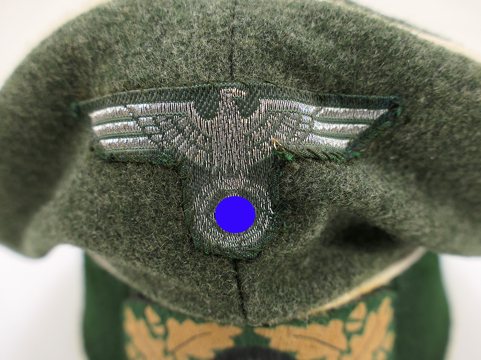 Wehrmacht Infanterie Schirmmütze Offizier Crusher Cap mit Mützenadler / Kokarde COLLECTION