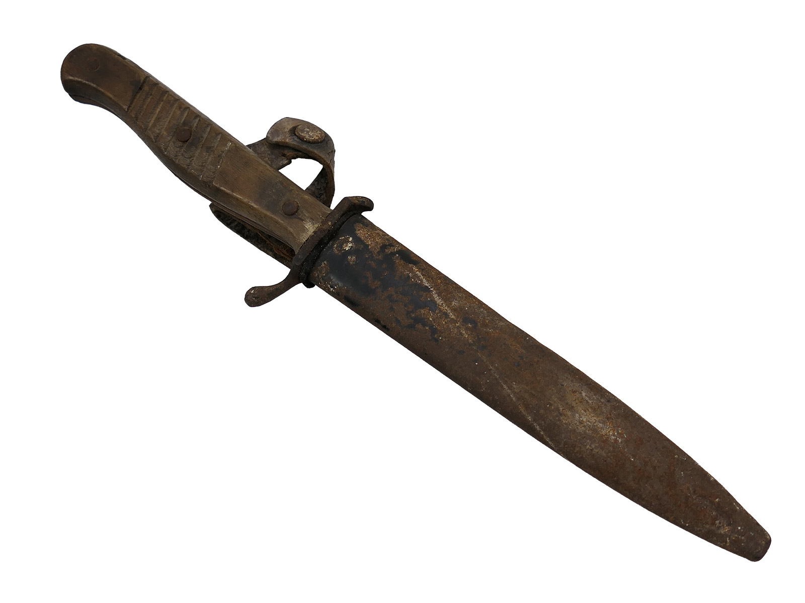 WK1 Grabendolch mit Abnahme ERN Wald Rheinl. Rasiermesser Fabrik COLLECTION BATTLE WORN
