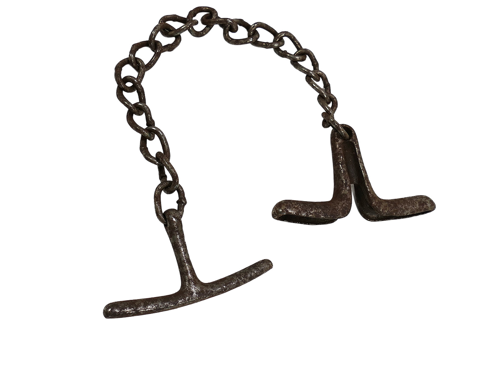 #E SS Hand Knebel Knebelkette Abführ-, Vorführ- oder Knebelkette ANTIK