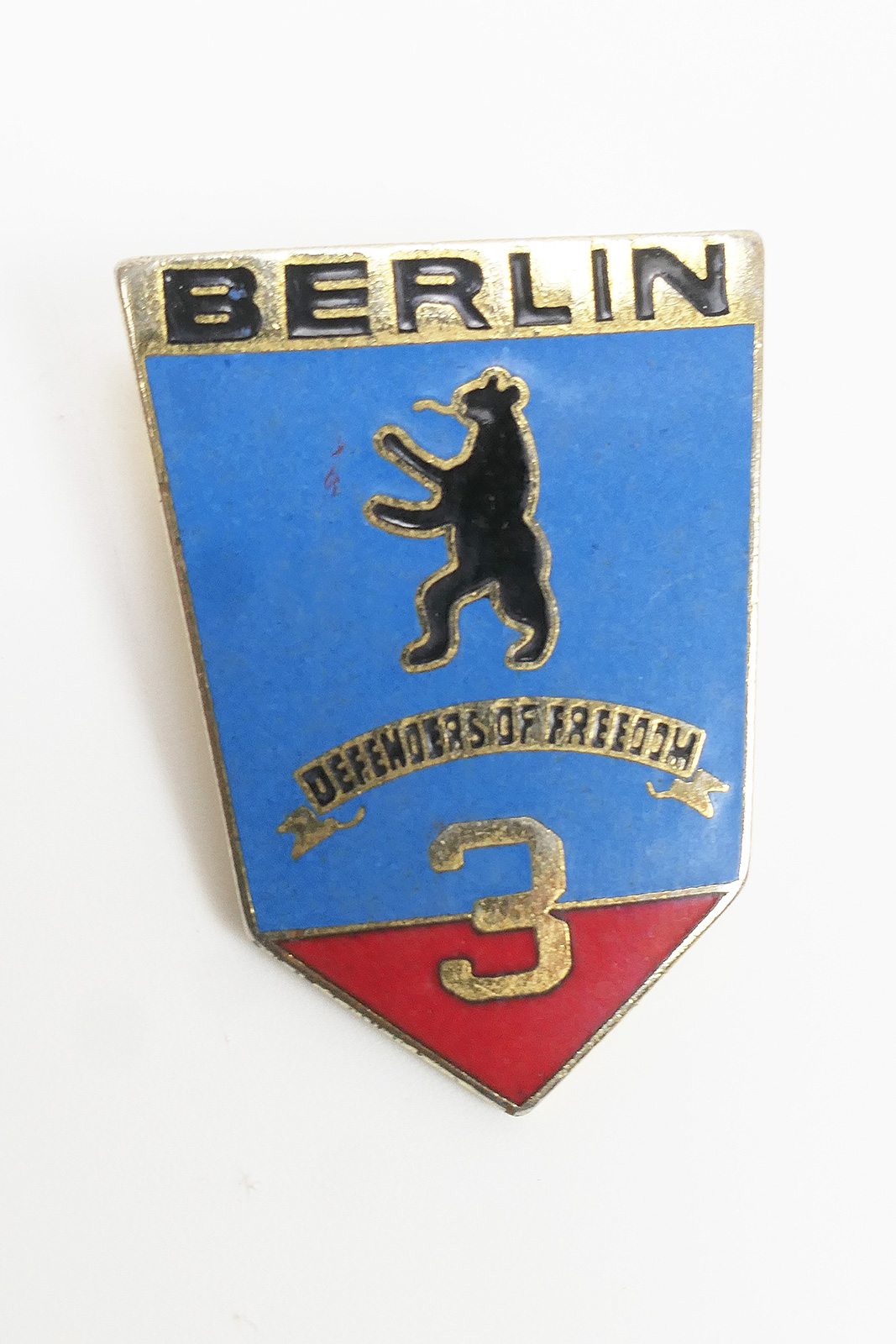 #1 Crest USA 3th Infanterie Bataillon 1963-84 Berlin Abzeichen an Nadel