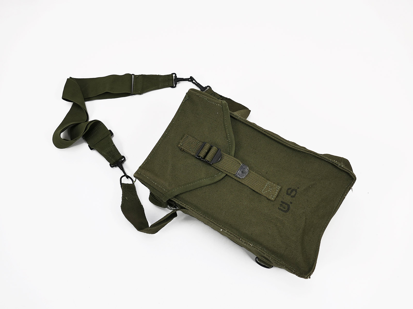 Original US Army M1 Ammo Pouch Bag General Purpose mit Tragegurt TOP / Collection BATTLE WORN