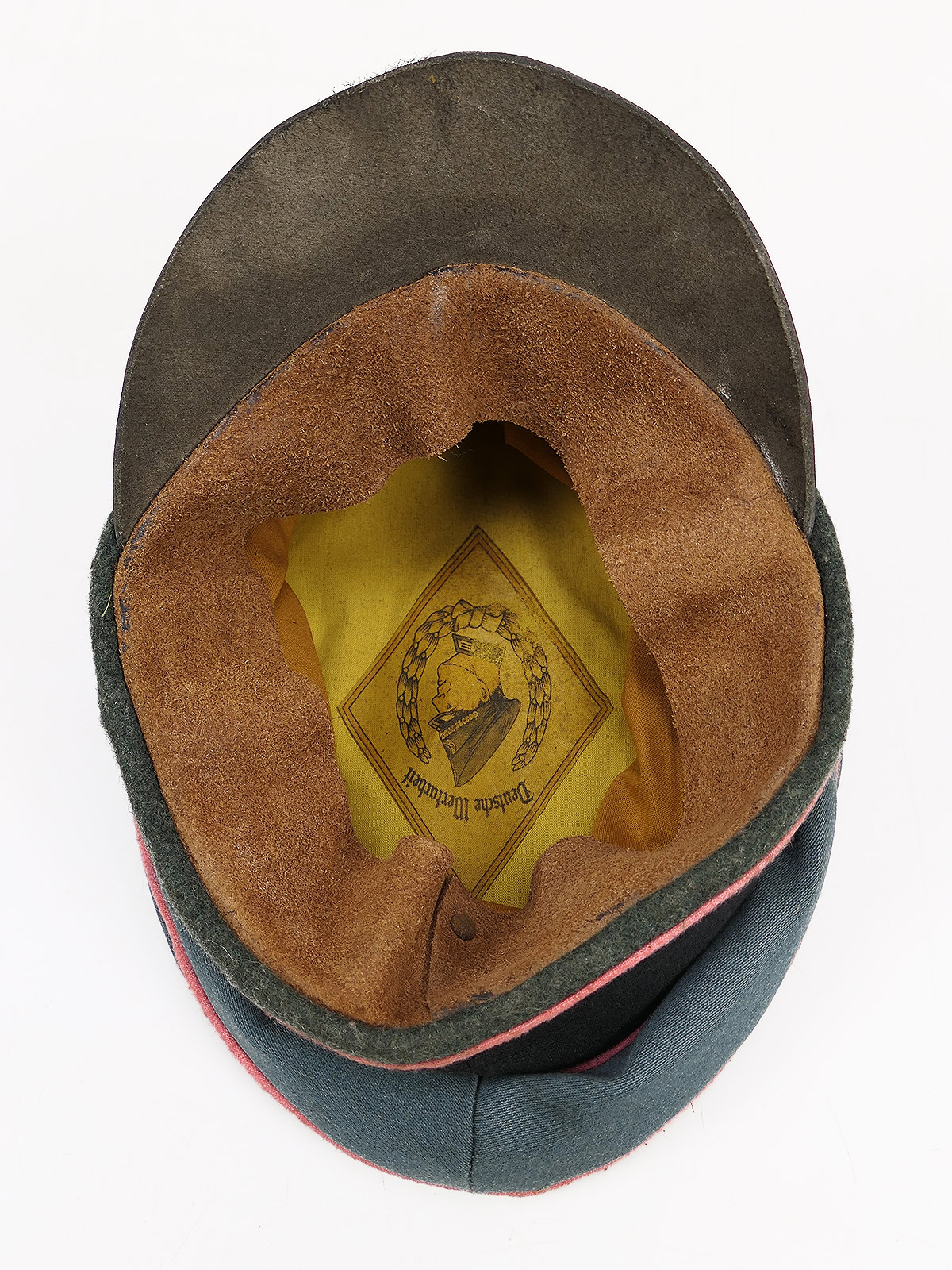 Waffen SS Schirmmütze Panzer Panzerjäger Crusher Cap Alte Art Gr.58 Tornister Knautschmütze COLLECTION BATTLE WORN