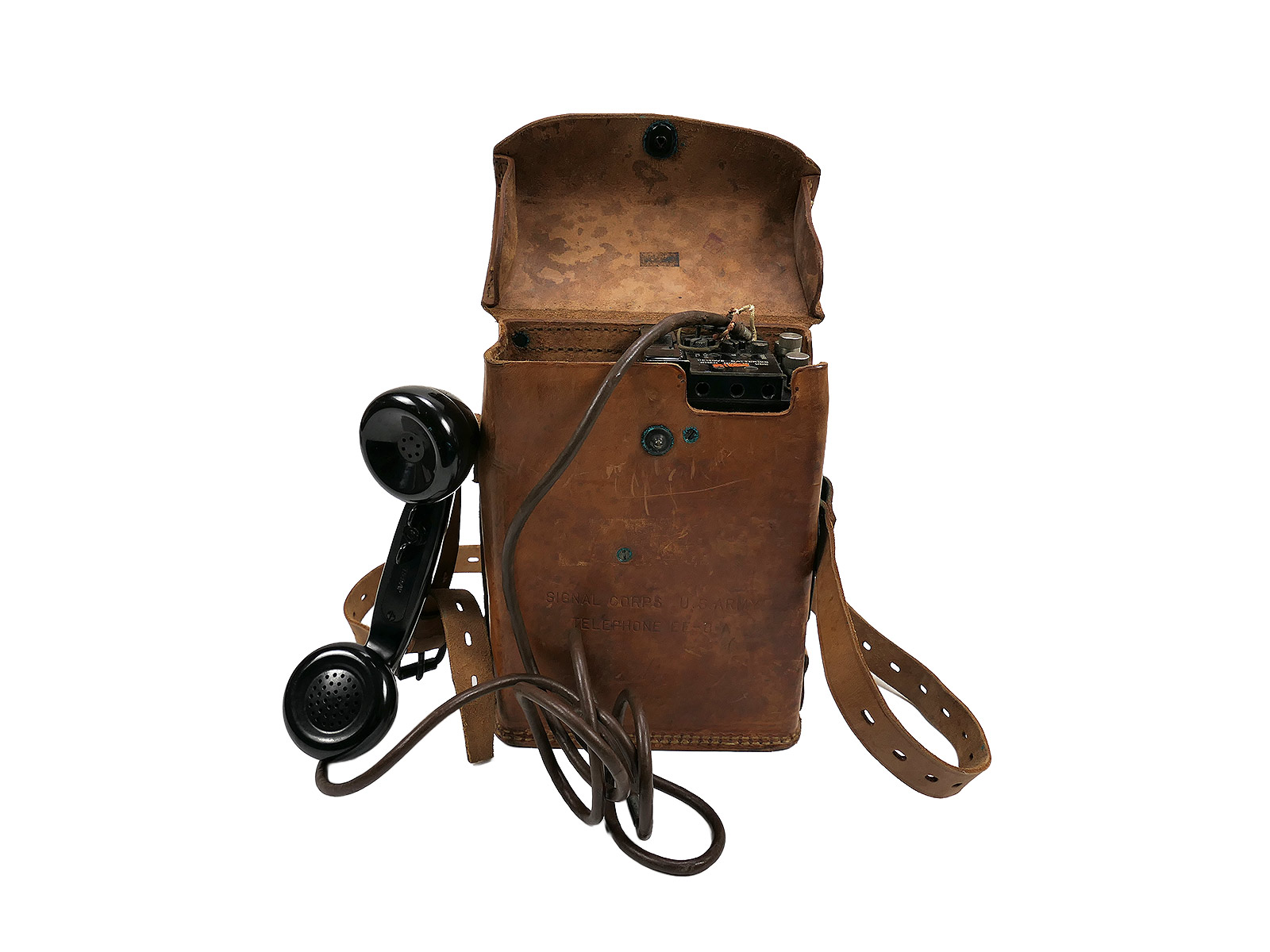 US ARMY Field Telephone Feldtelefon EE-8 A Telephone Set 