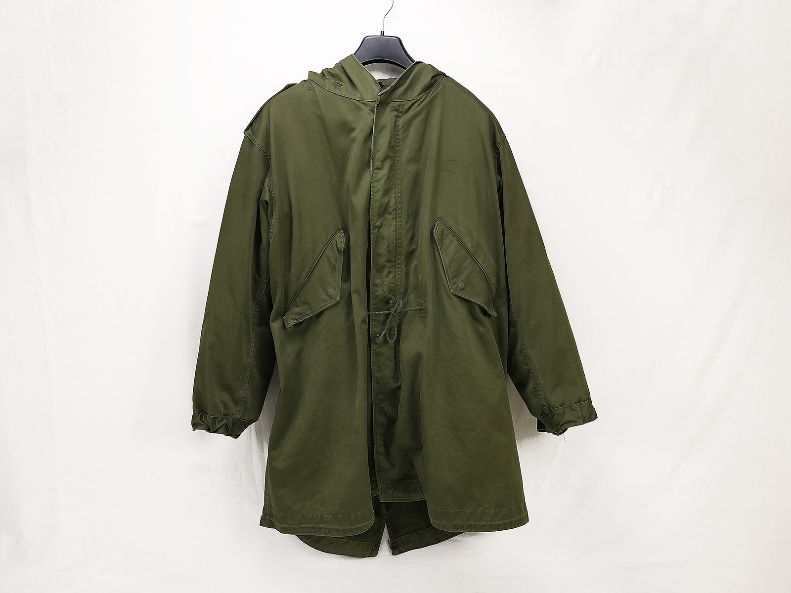 Original US Army Fishtail Parka Shell M-1951 Gr. Small M51 + Teddy Innenfutter Liner TOP