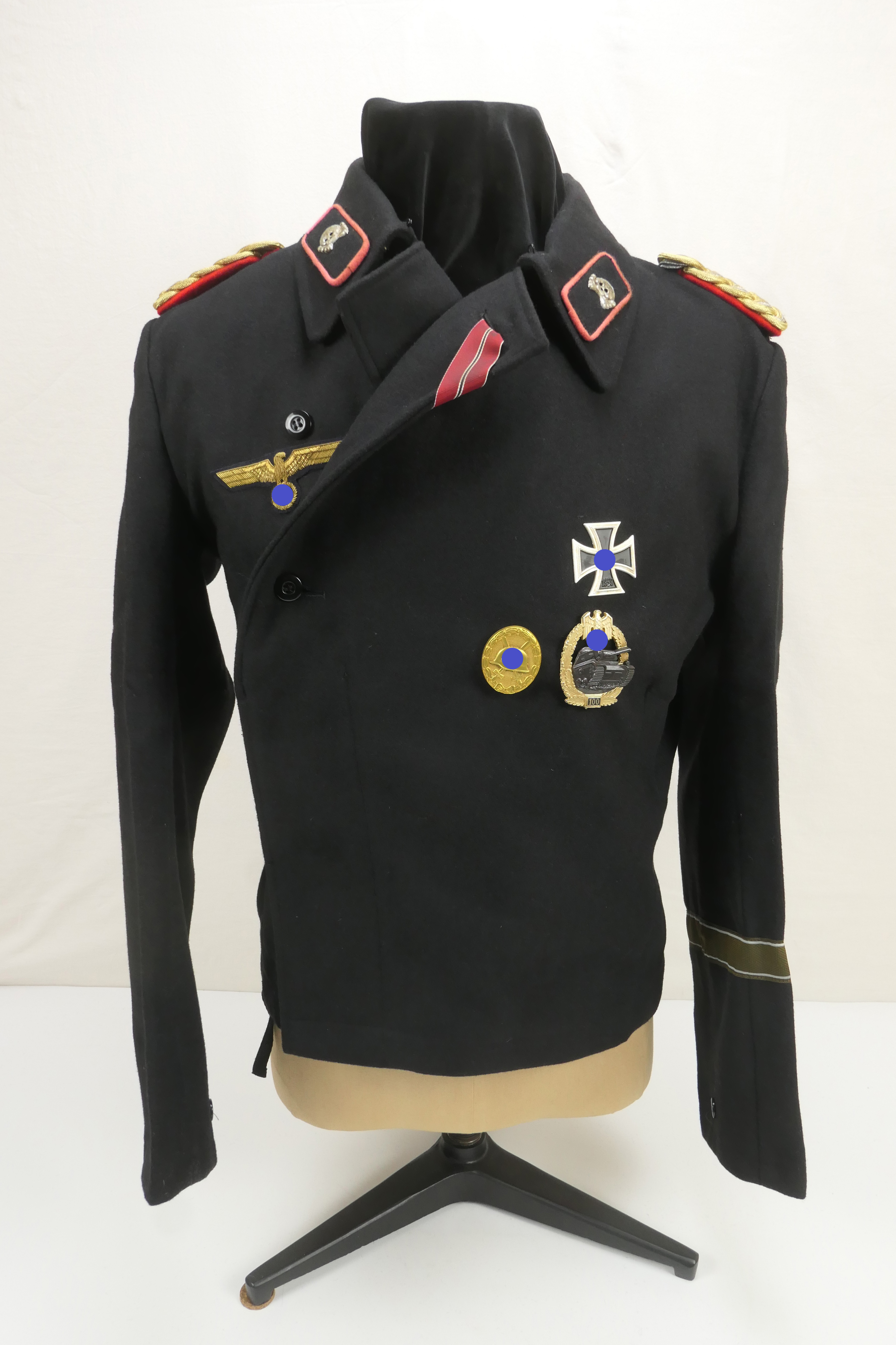 Wehrmacht Uniform Panzer General Dr. Franz Bäke Panzerbluse Feldherrnhalle Panzerjacke