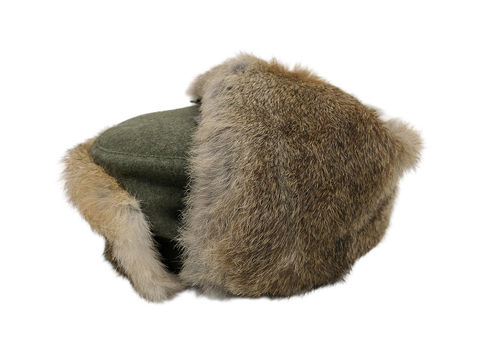 59/1 Wehrmacht Ostfront Wintermütze Fellmütze Kaninchenfell Hasenfell Feldmütze Gr.59