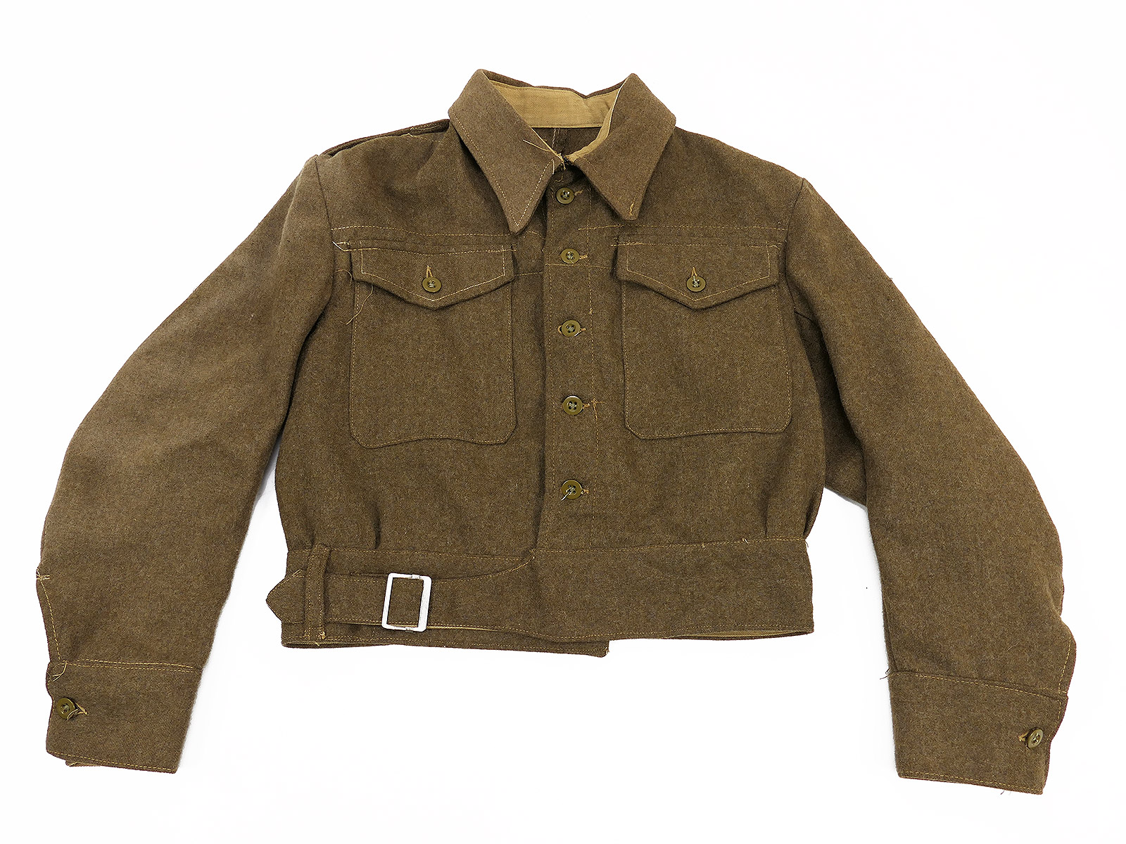 GB WW2 Original British Army BD Battle Dress Blouse Wool Jacket 1940er Pattern 1945 Feldbluse size 9